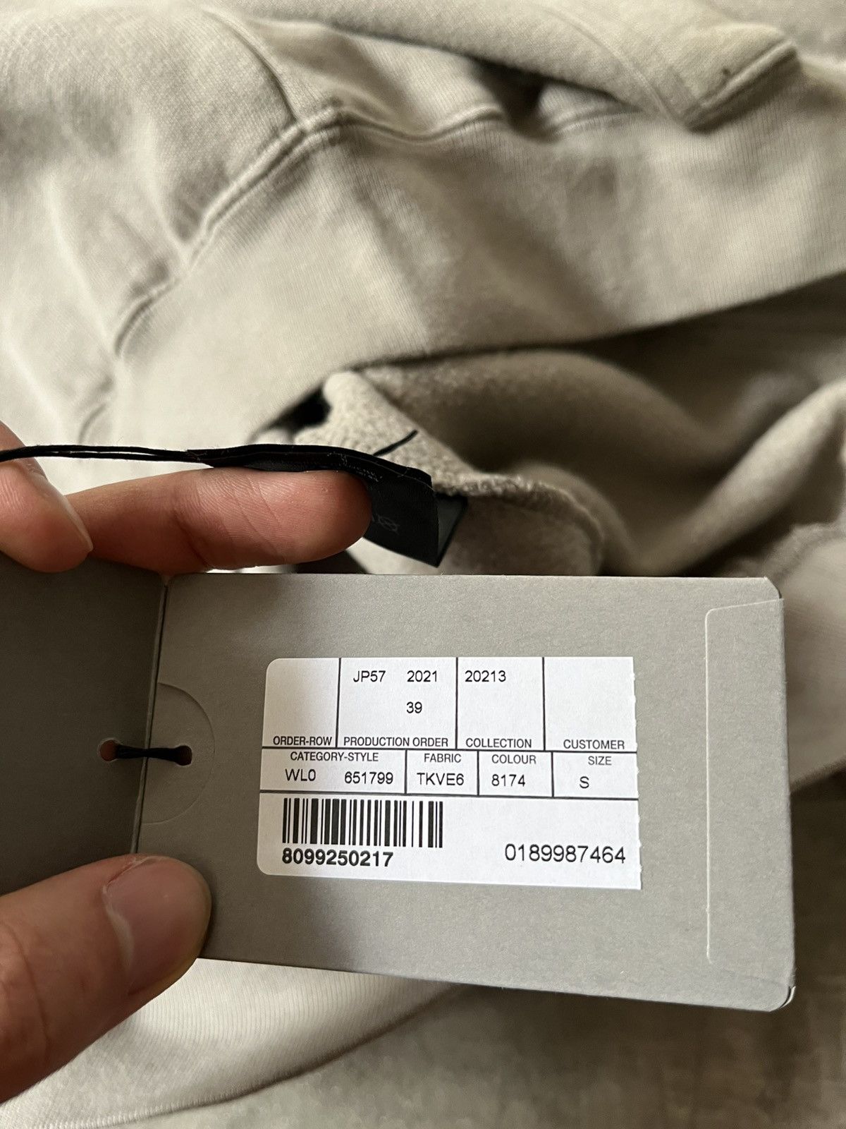 Balenciaga Balenciaga barcode print hoodie gray Size US S / EU 44-46 / 1 - 14 Thumbnail