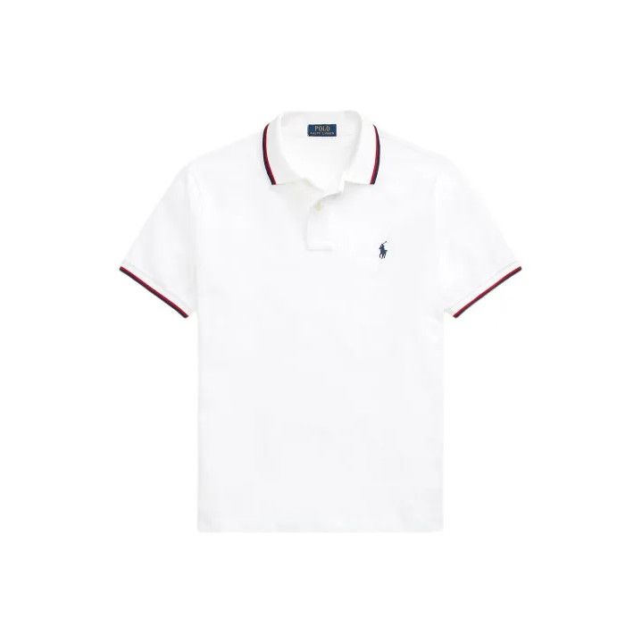 Polo Ralph Lauren Polo Ralph Lauren Classic Logo Stripe Short Sleeve Polo Size US XXL / EU 58 / 5 - 1 Thumbnail