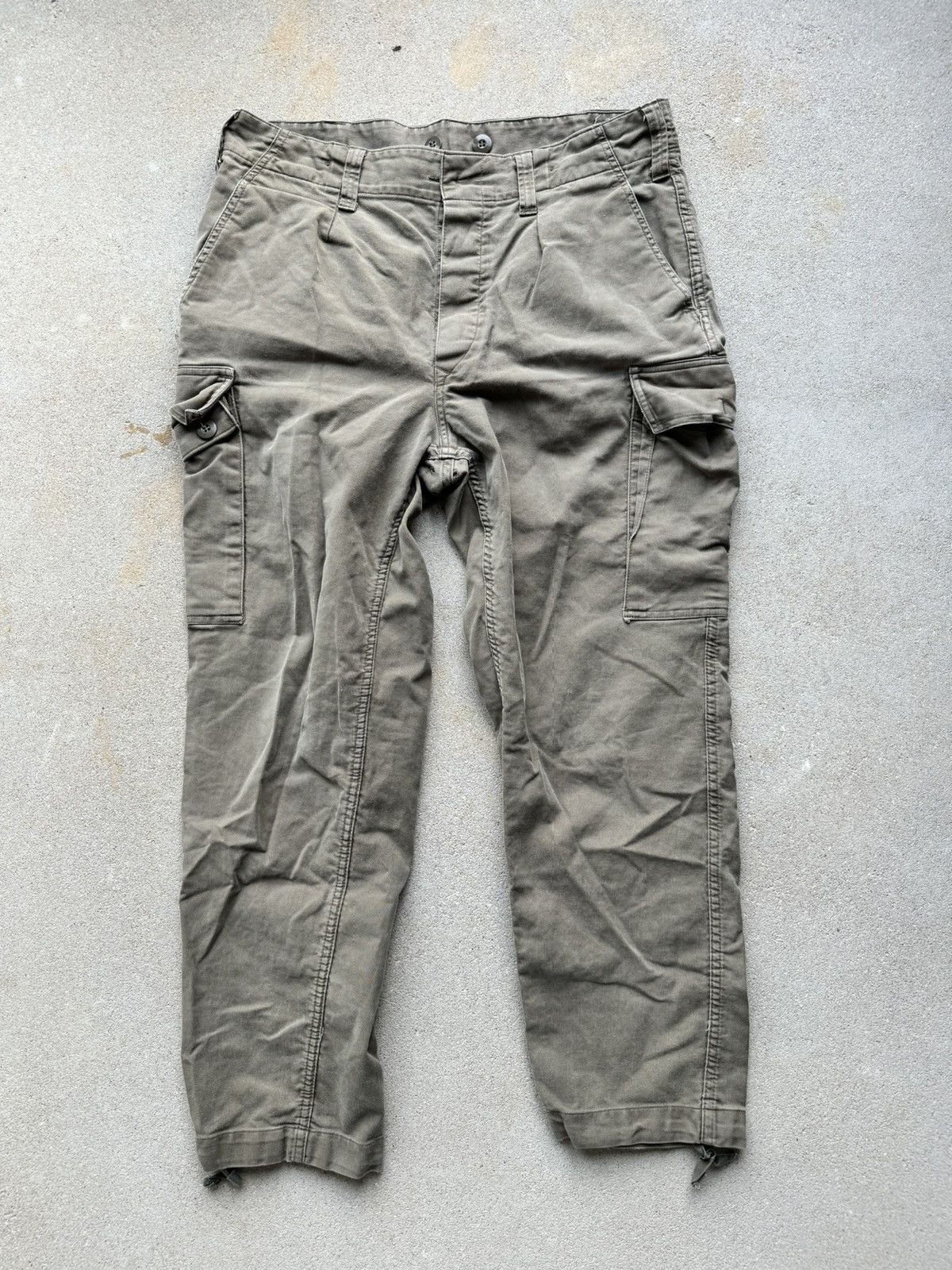 image of Vintage Japanese Multipocket Cargo Pants Washed in Olive, Men's (Size 33)