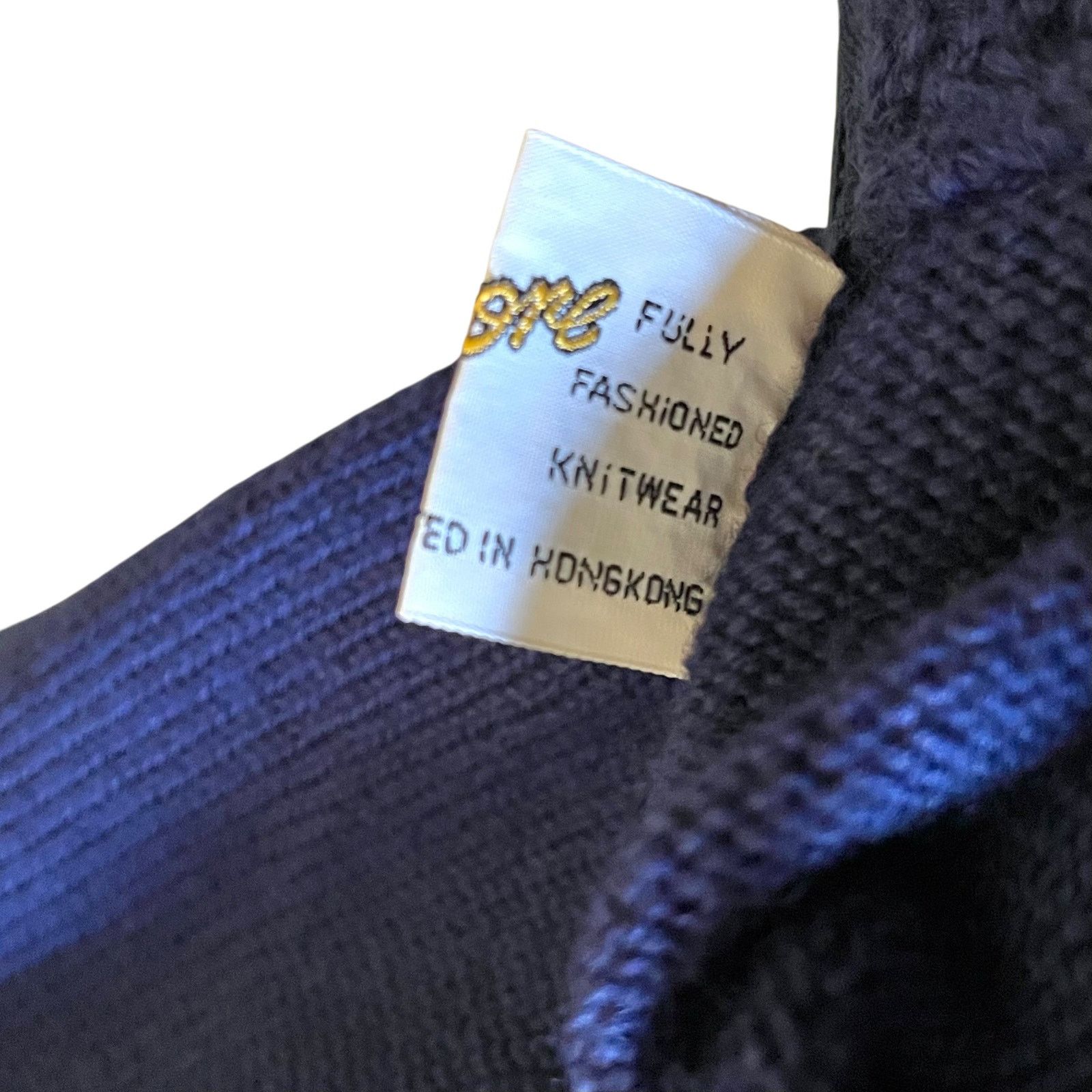 Vintage Vintage Glenmore Navy Blue Wool Knit Sweater Top Pants Set Size S / US 4 / IT 40 - 5 Thumbnail