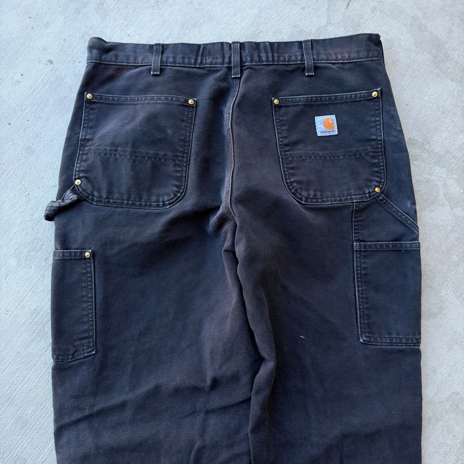 Carhartt × Vintage Carhartt black double knee work wear carpenter pants Size US 36 / EU 52 - 6 Thumbnail