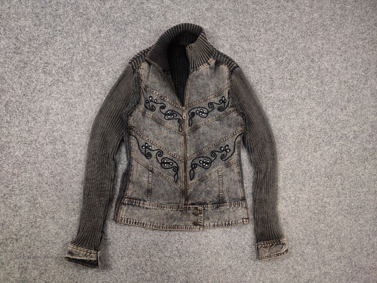 Hysteric Glamour Vintage Jacket Ribbed sleeves if six was nine style LGB Y2K Size M / US 6-8 / IT 42-44 - 7 Thumbnail