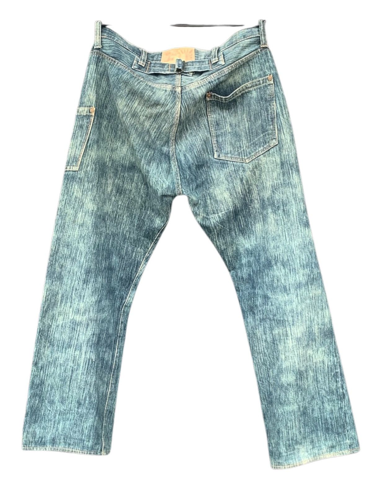 Sugar Cane Vintage Sugar Cane Edo Ai Denim Buckle Back Selvedge Jeans Size US 33 - 3 Thumbnail