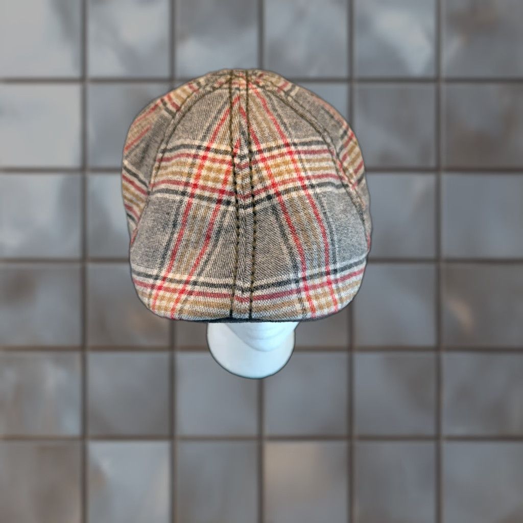 Stetson Stetson Hat 59 cm Gray Plaid Newsboy Flat Cap Lined Retro Outdoor Hunt Mens Size ONE SIZE - 1 Thumbnail