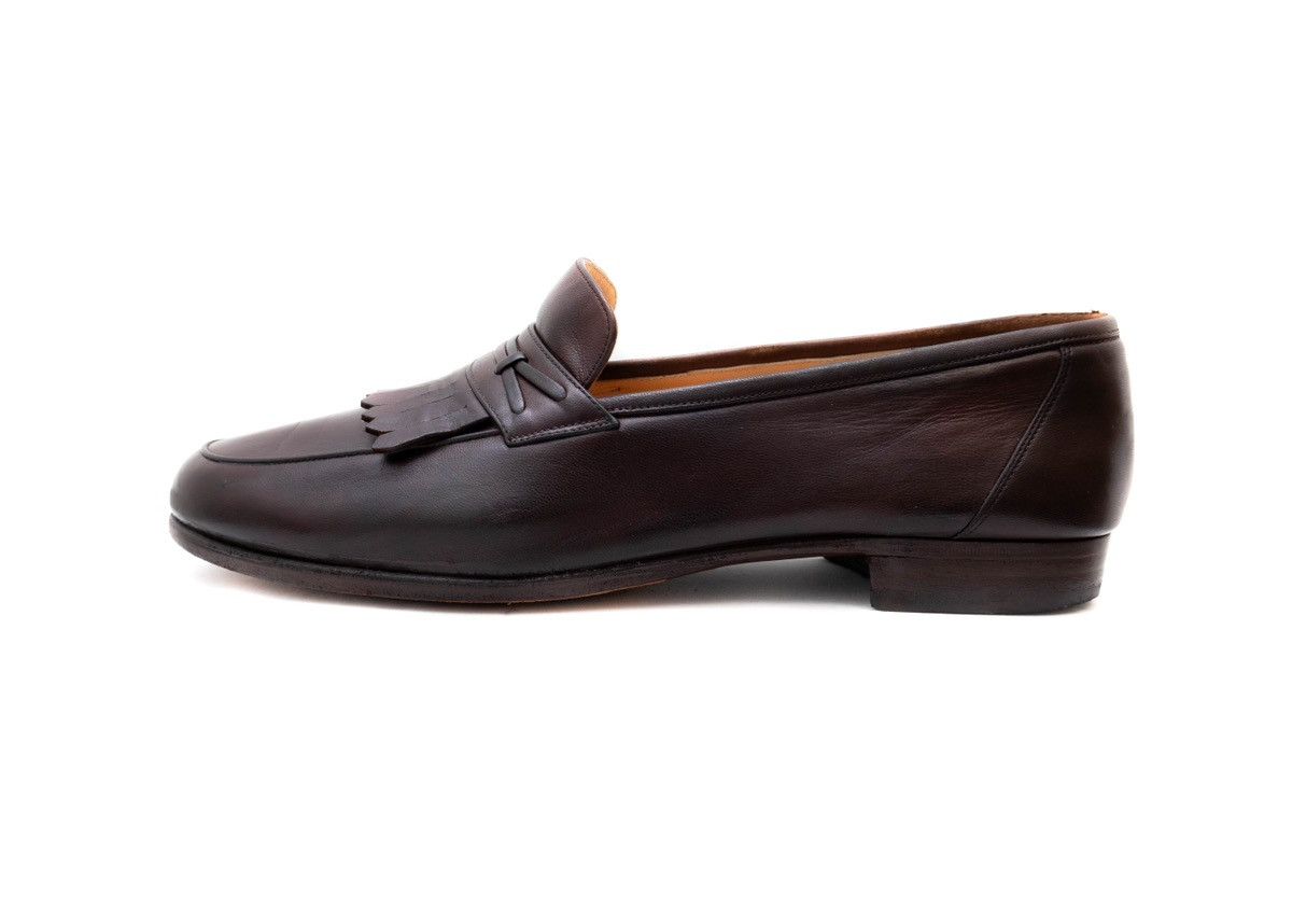 Salvatore Ferragamo Salvatore Ferragamo Brown Calf Loafers Kiltie Tassels Size US 9.5 / EU 42-43 - 3 Thumbnail