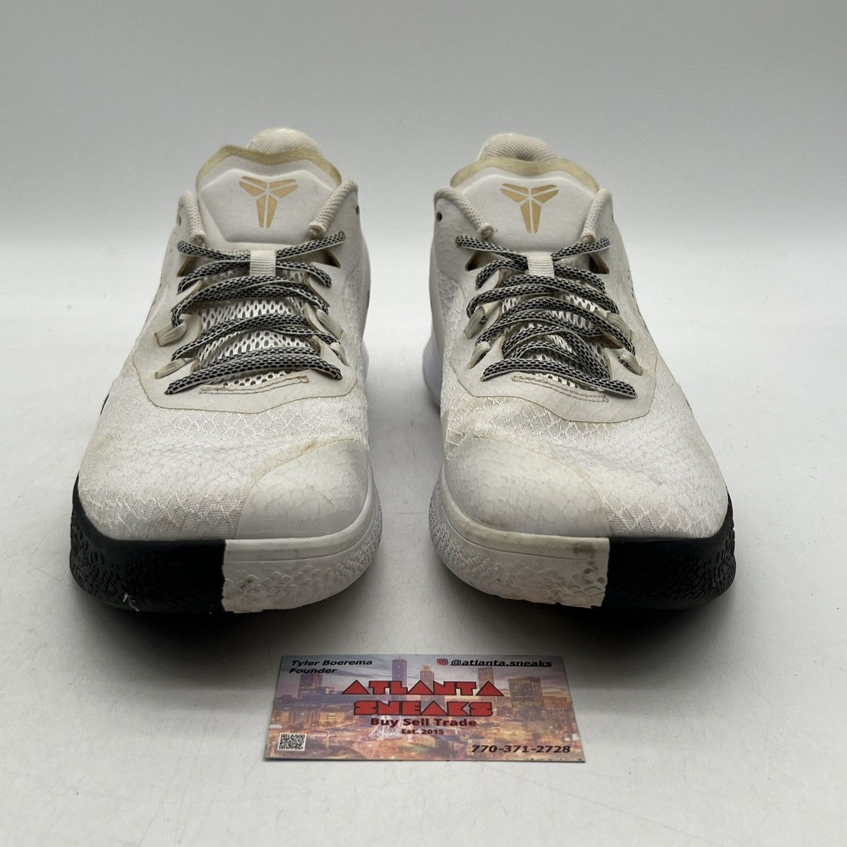 Nike Mamba fury white metallic gold Size US 12 / EU 45 - 2 Thumbnail