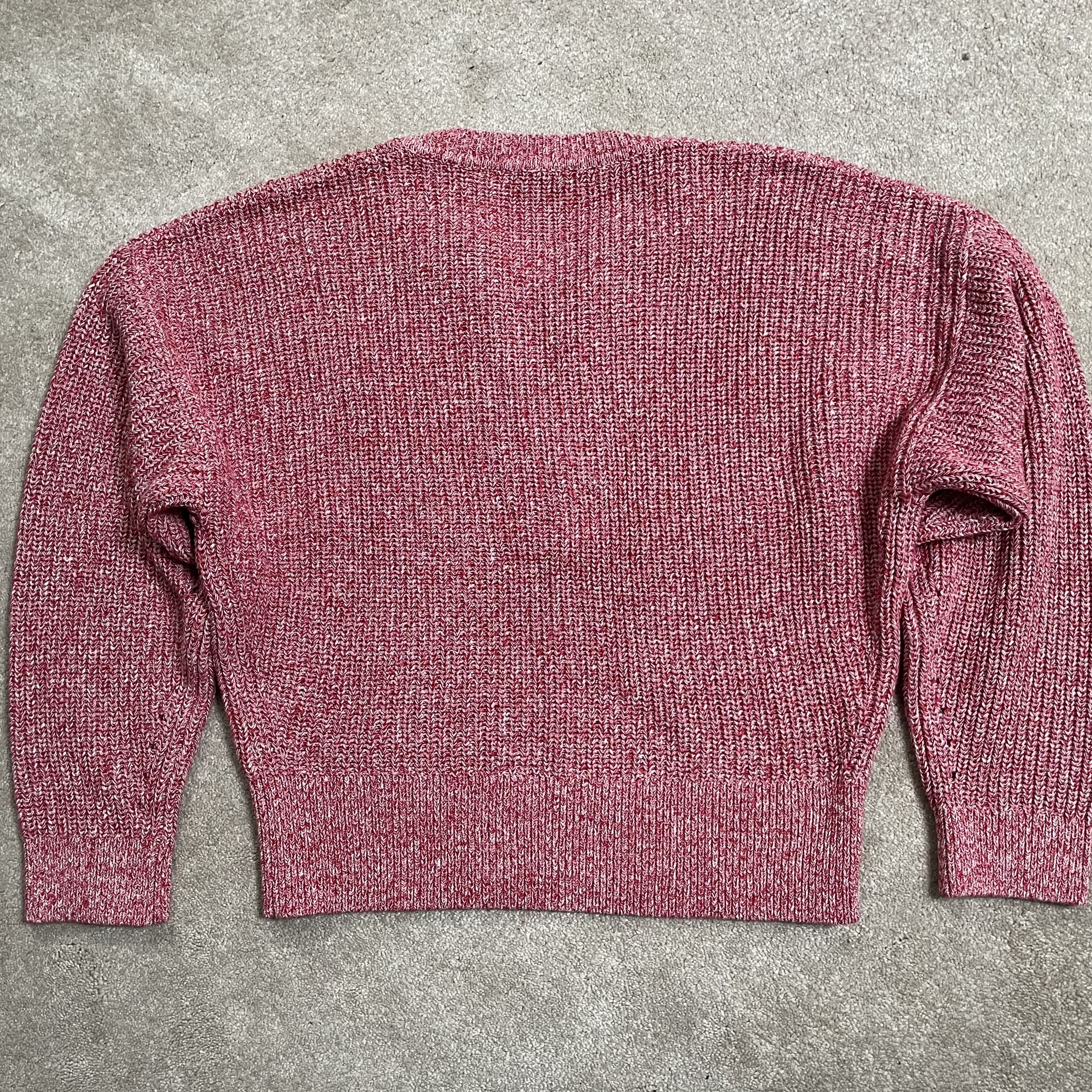 Madewell New Madewell Marled Cotton Ribbed Knit Lace Up Sweater NU660 Size XXL / US 16-18 / IT 52-54 - 9 Thumbnail