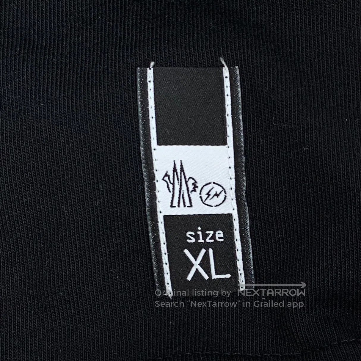 Moncler Moncler Black Letter Printed Cotton Crew Neck Short Sleeve Size US XL / EU 56 / 4 - 5 Thumbnail