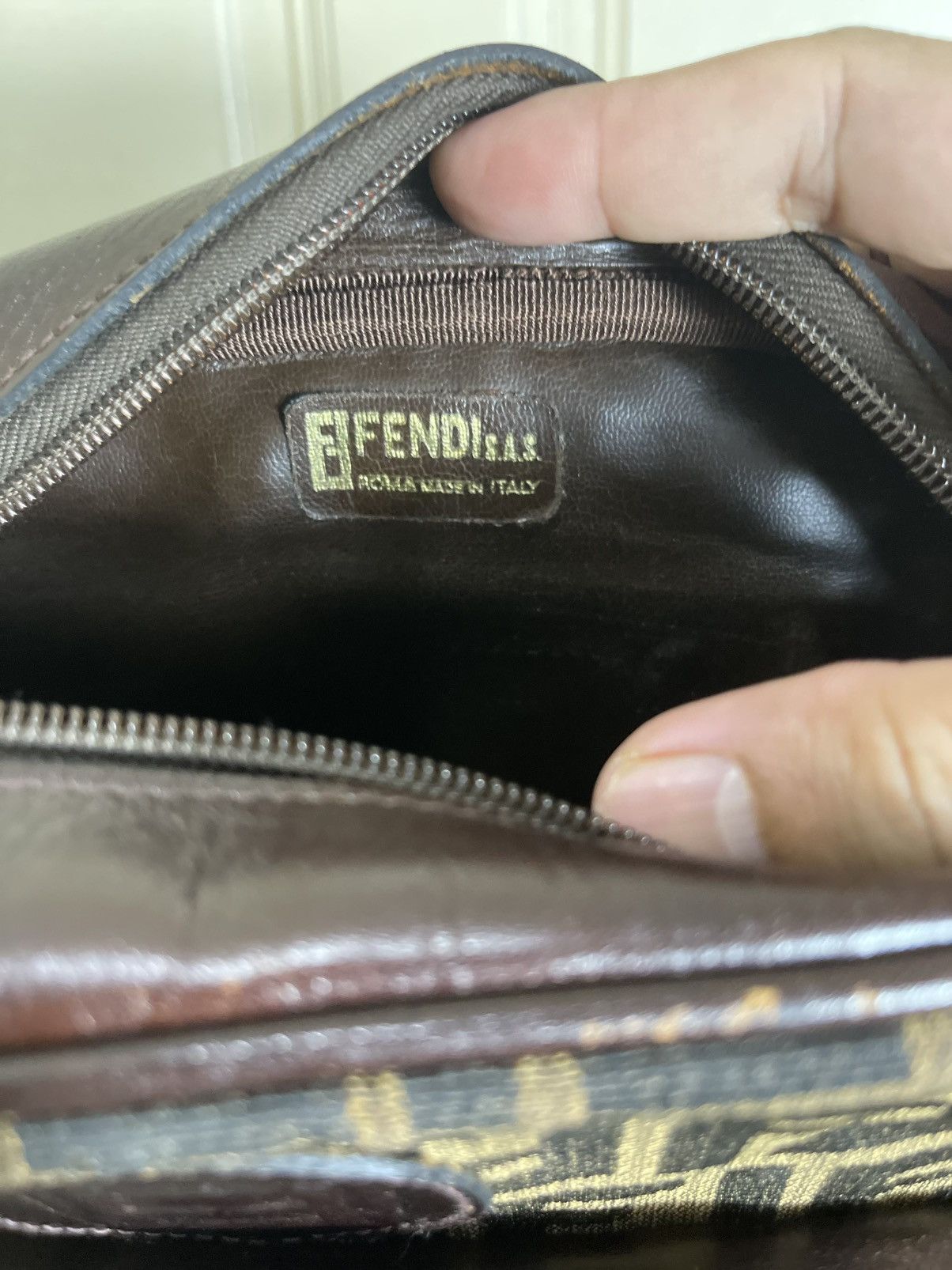Fendi Vintage Fendi Zucca Monogram Shoulder Bag Size ONE SIZE - 8 Thumbnail