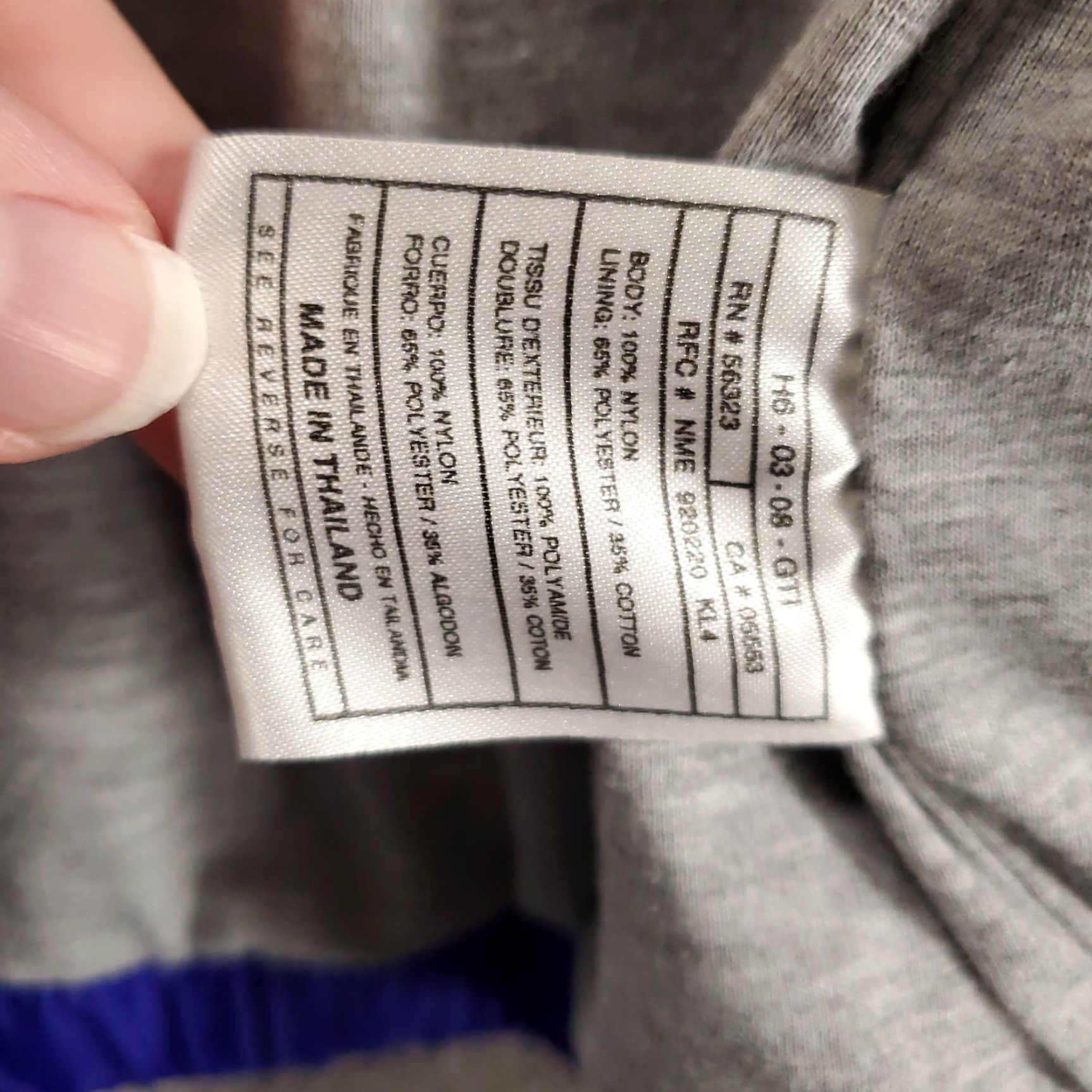 Nike Vintage Nike Jacket Womens Large 12 14 Blue Windbreaker Retro Snap Up Spellout Size L / US 10 / IT 46 - 4 Thumbnail