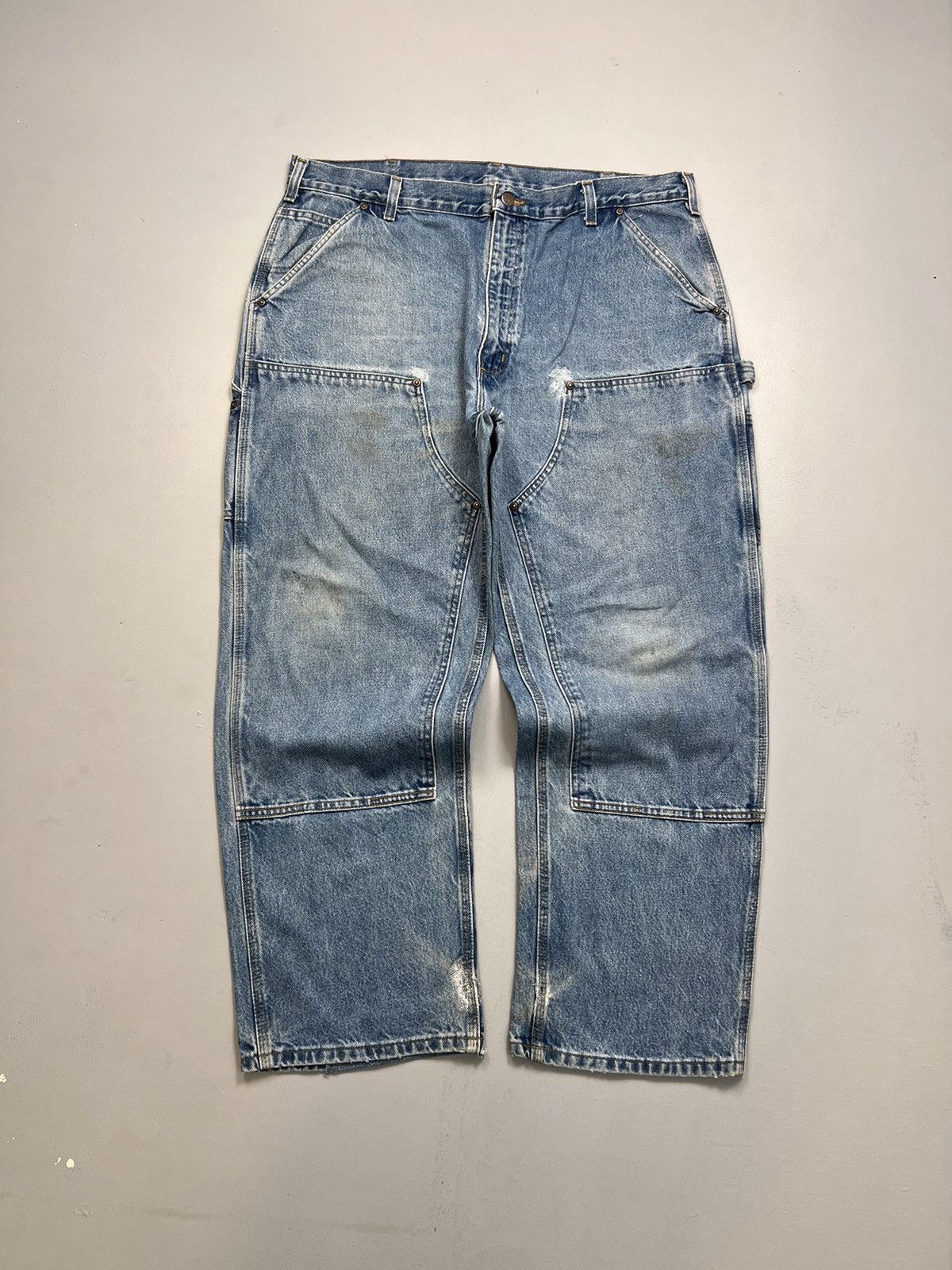 Carhartt vintage Carhartt b73 dst double knee denim Size US 40 / EU 56 - 1 Thumbnail