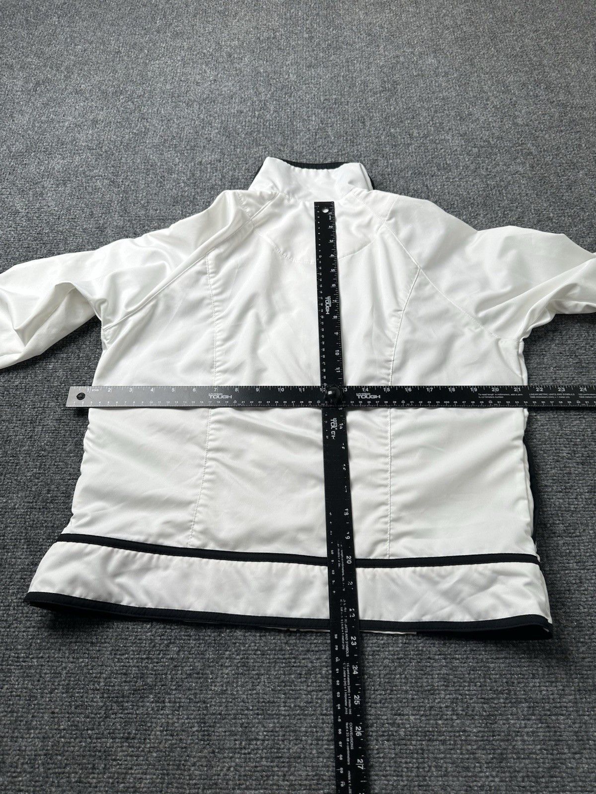 Nike Womens Jacket Nike Full Zip White Black Lightweight, Size L Size L / US 10 / IT 46 - 6 Thumbnail