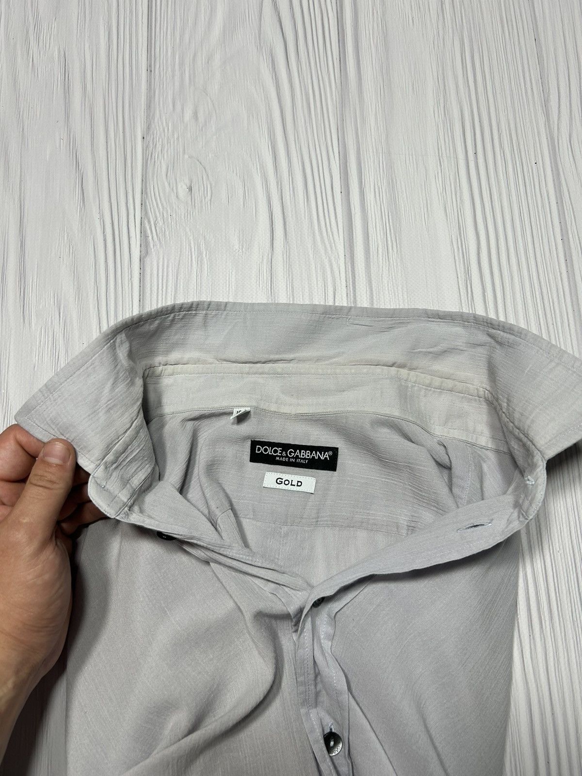 Dolce & Gabbana Dolce Gabbana GOLD Light Shirt Size 16 1/2 - 42 Size US L / EU 52-54 / 3 - 9 Thumbnail