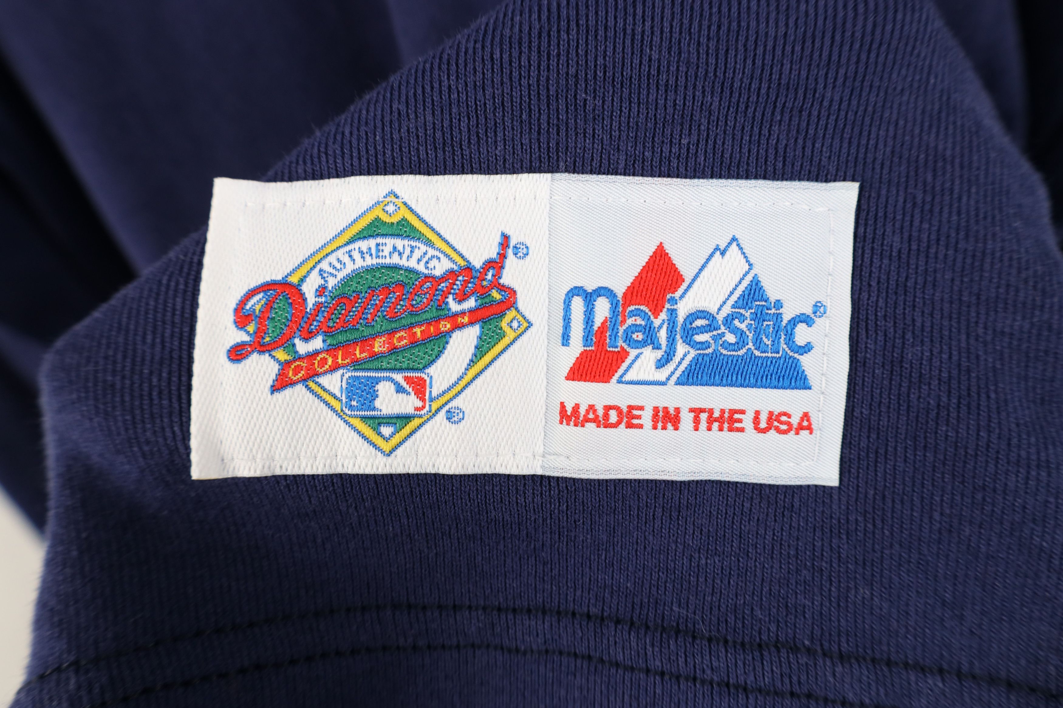 Majestic Vintage 90s Majestic Baseball Ribbed Turtleneck T-Shirt USA Size US L / EU 52-54 / 3 - 4 Thumbnail
