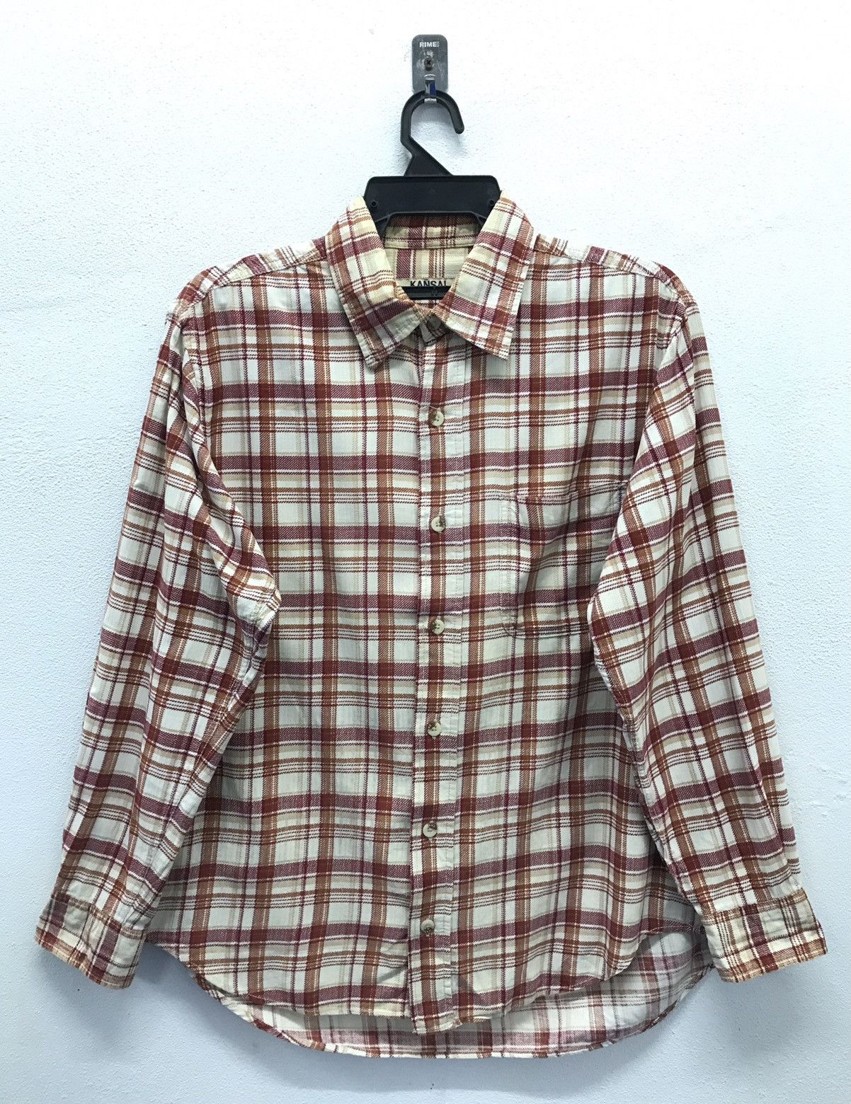 Kansai Yamamoto × Vintage Vintage Kansai Jeans Long Sleeve Shirt Button Up Size US M / EU 48-50 / 2 - 1 Thumbnail