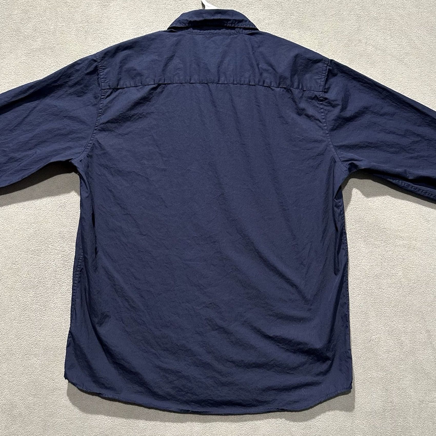 Vintage J Peterman Shirt Mens Large Blue Long Sleeve Button Up Collared Casual EUC Size US L / EU 52-54 / 3 - 2 Thumbnail
