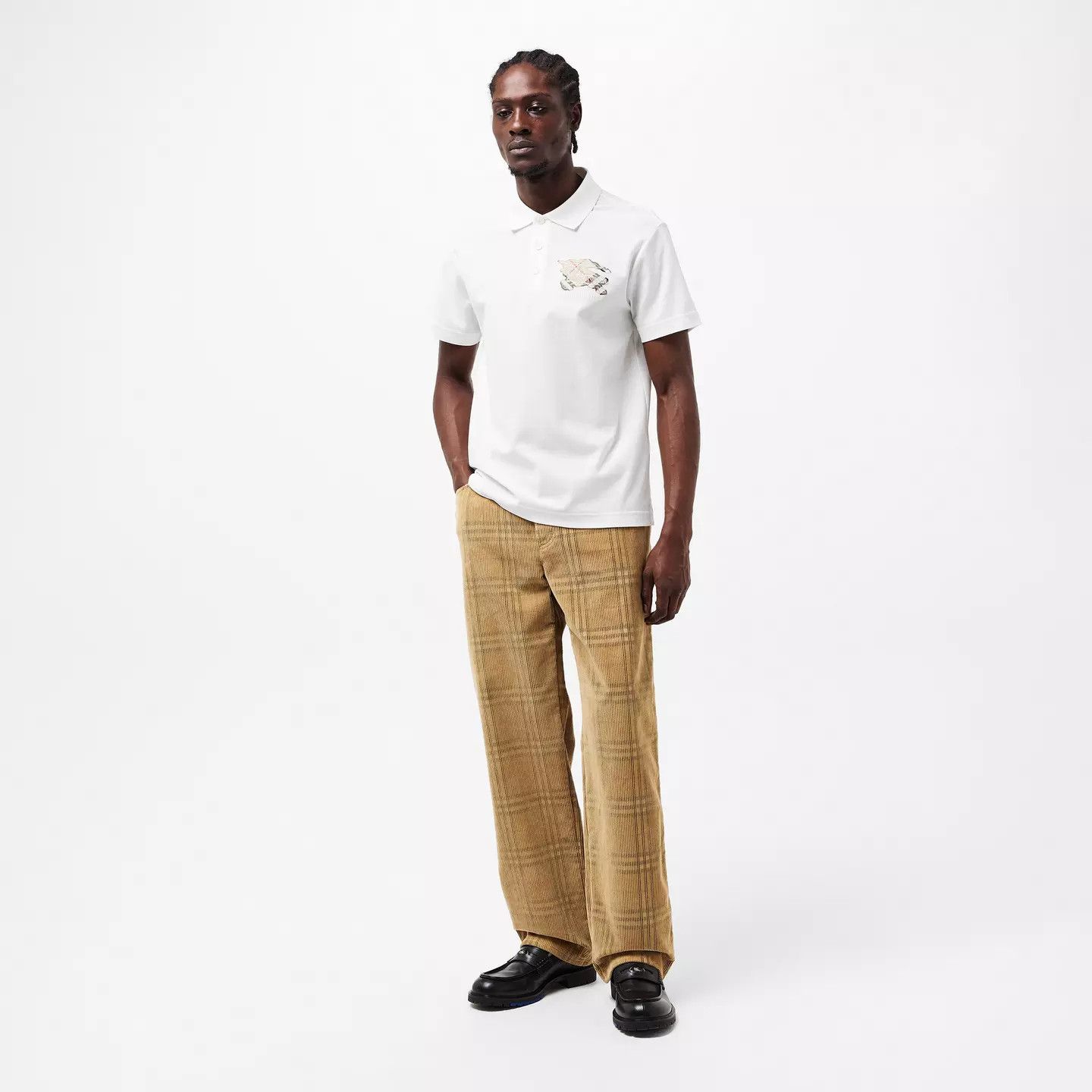 Burberry o1g2r1mq0426 Short Sleeve Tailored Fit Polo Shirt in White Size US S / EU 44-46 / 1 - 6 Thumbnail