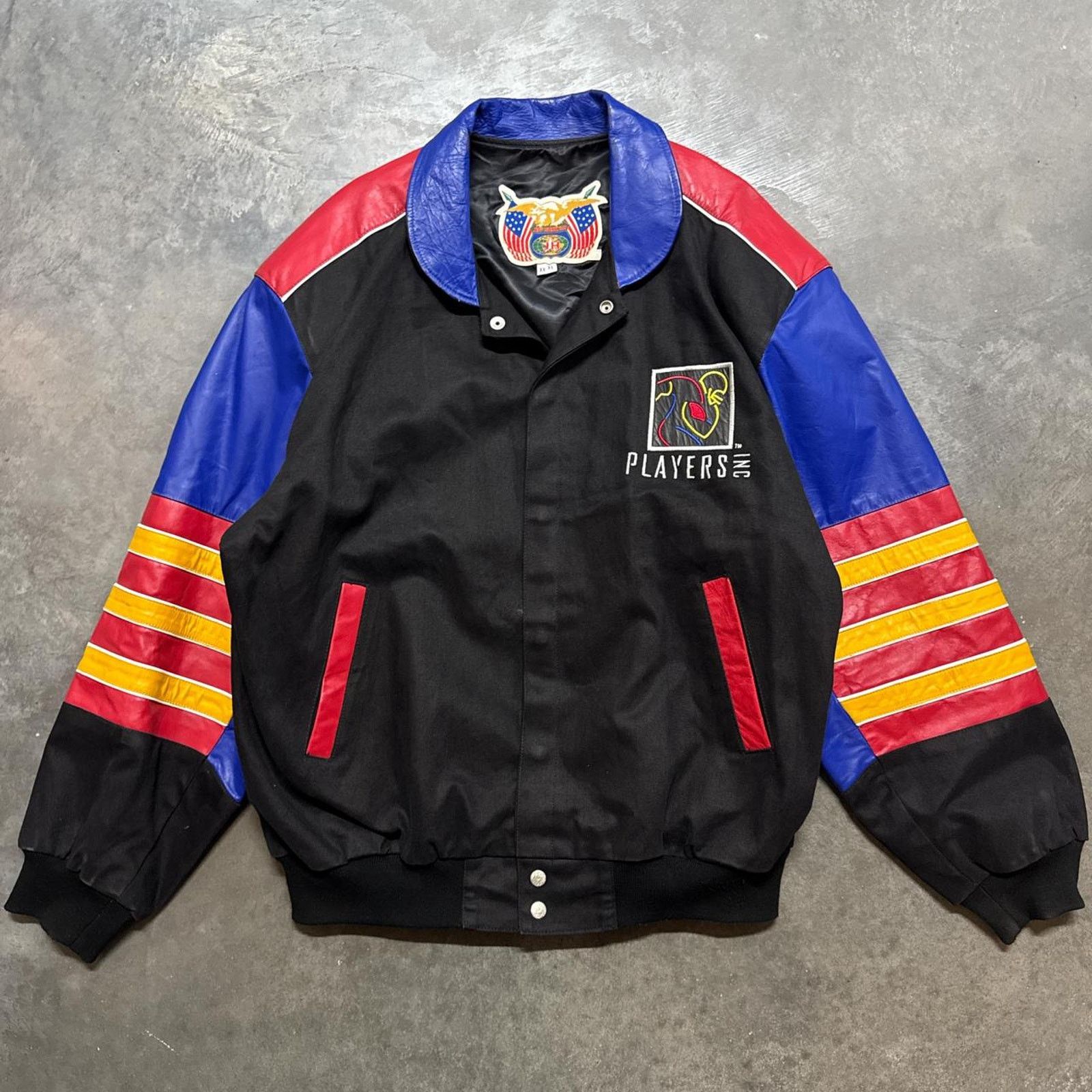 Jeff Hamilton × Vintage Vintage 90s Jeff Hamilton NFL Players INC Leather Jacket Size US XXL / EU 58 / 5 - 3 Thumbnail
