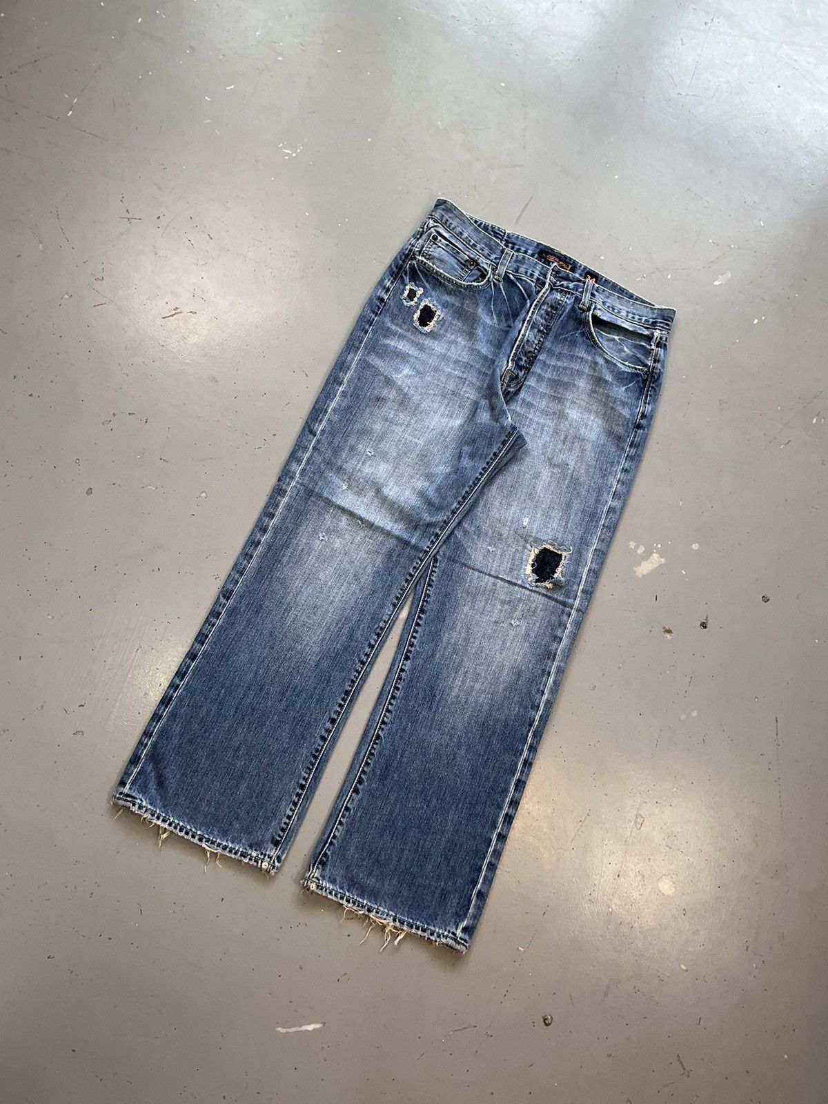 Ed Hardy × Vintage Vintage Edhardy distressed straight denim Size US 34 / EU 50 - 3 Thumbnail