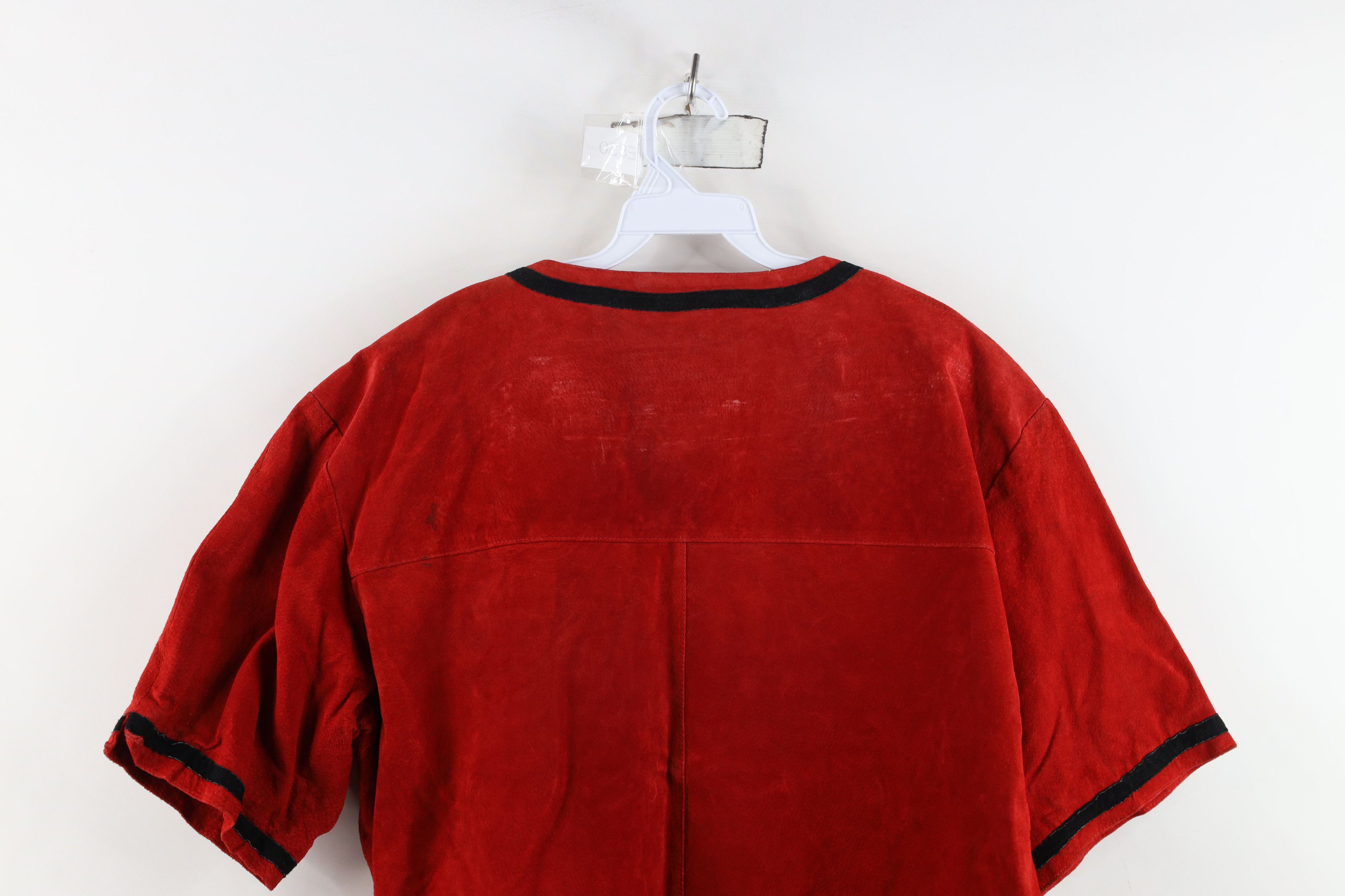 Vintage Deadstock Vintage 90s Streetwear Short Sleeve Suede Jacket Size US XL / EU 56 / 4 - 15 Thumbnail