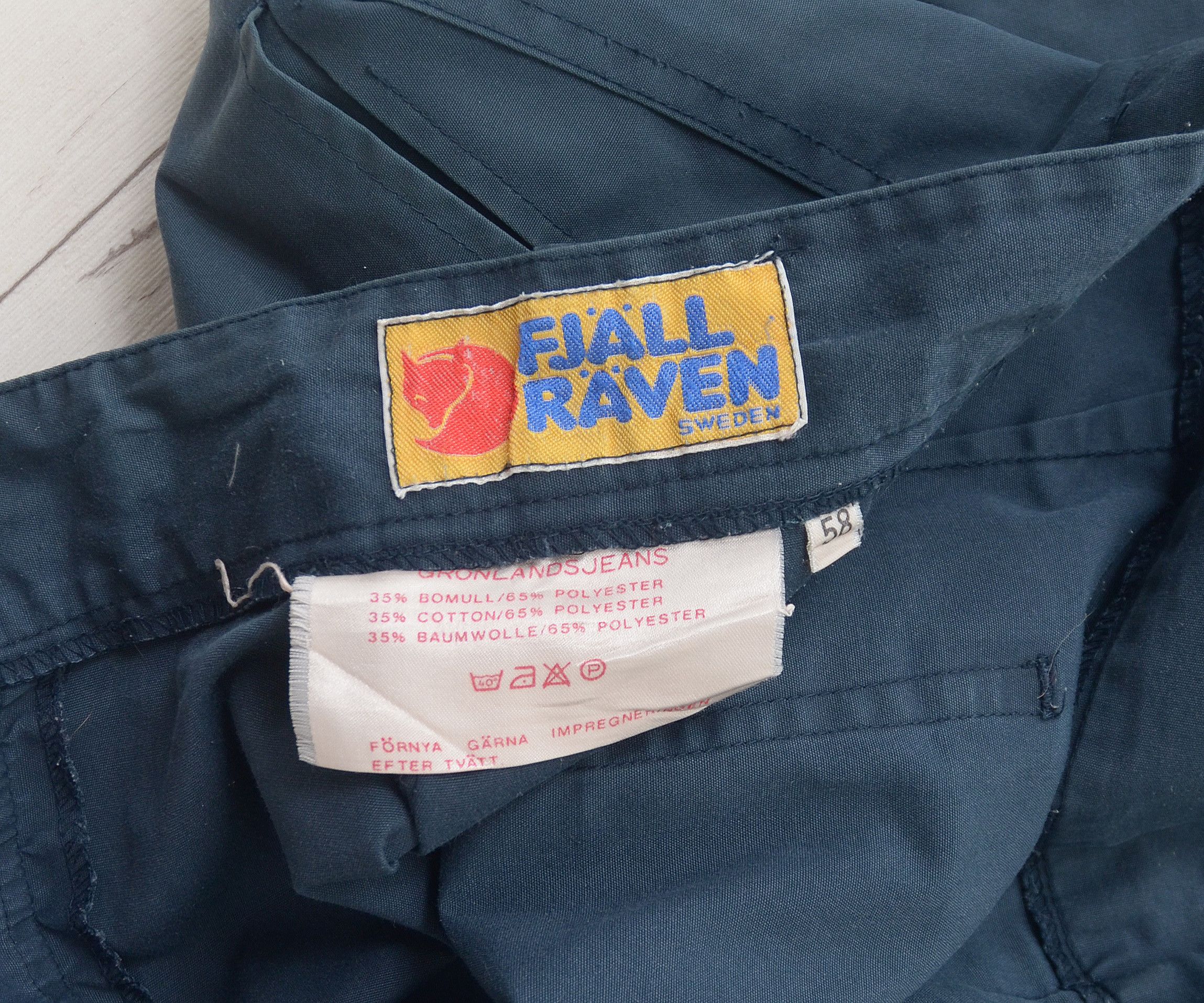 Fjallraven × Vintage Fjallraven 90s Vintage Cargo Pant Blue Outdoor Workwear Size US 38 / EU 54 - 8 Thumbnail