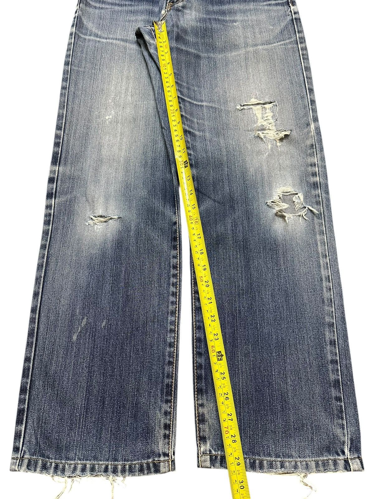 Edwin Vintage Edwin 404 Faded Wash Distressed Style Loose Jeans Size US 31 - 14 Thumbnail