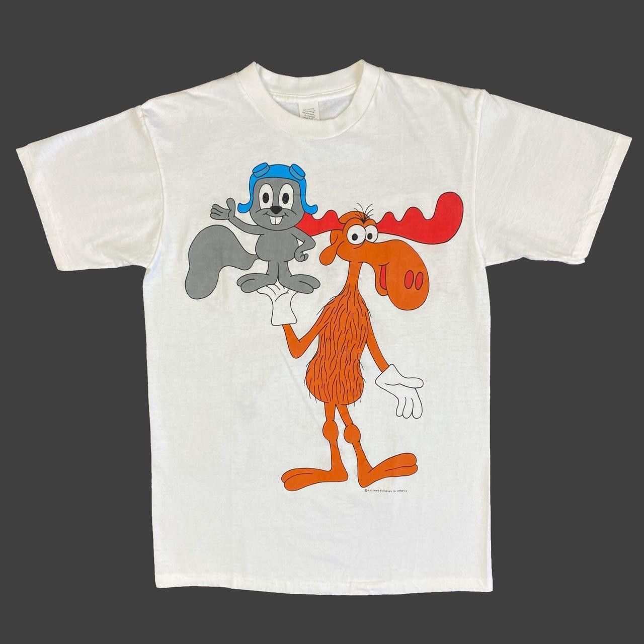 vtg Rocky & Bullwinkle T-Shirt Large