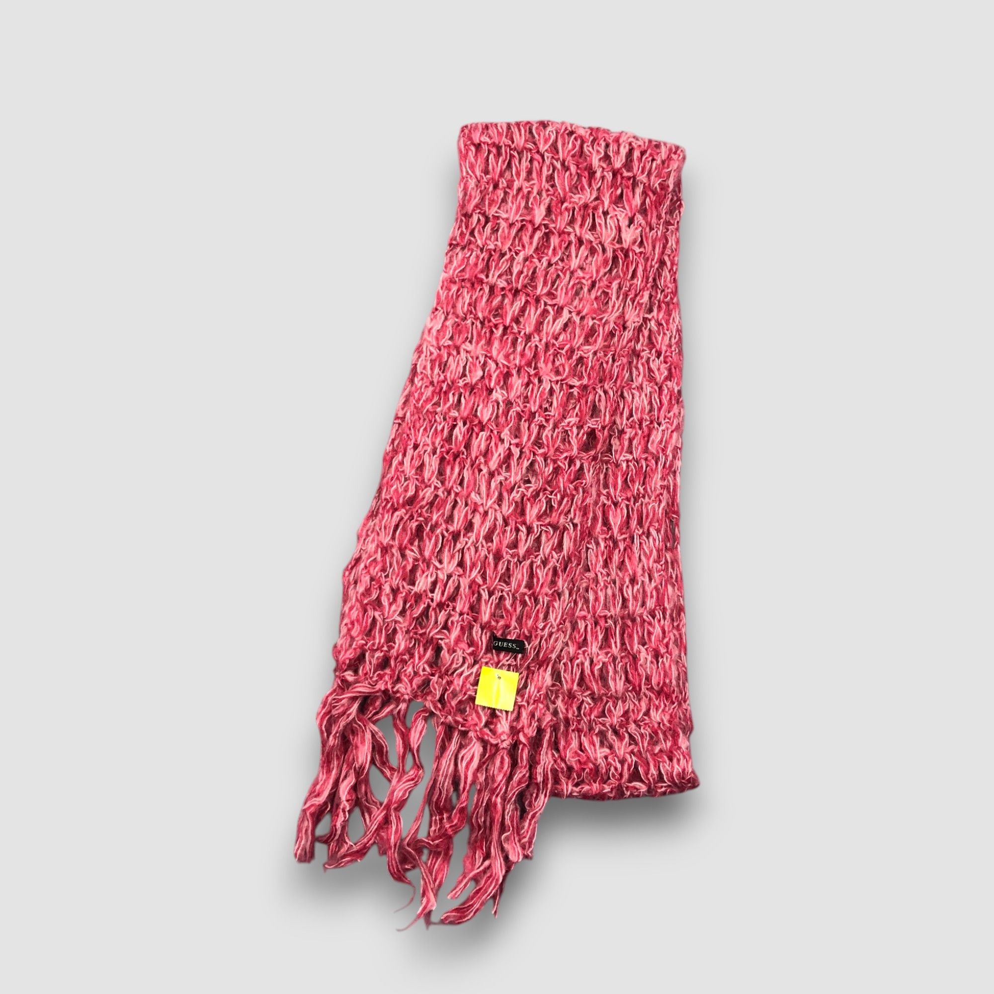 Guess Vintage Guess Scarf Crochet Ribbed Knit Wool Scarves Size ONE SIZE - 4 Thumbnail