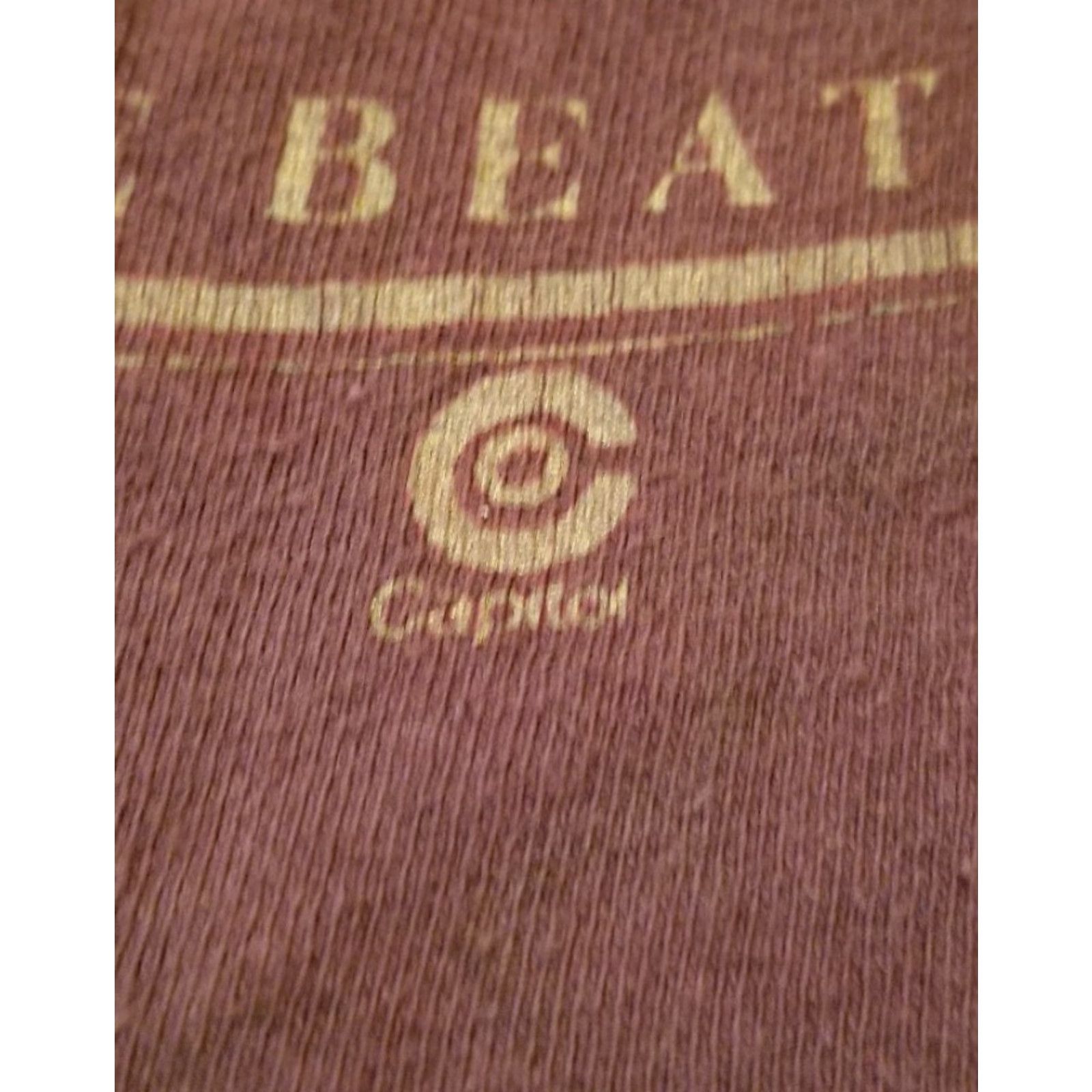 Vintage VINTAGE Beatles Capital Records Love Songs Lennon Rock Hippe 60s Paul T Shirt Womens Medium Brown Graphic Tee Size M / US 6-8 / IT 42-44 - 4 Thumbnail