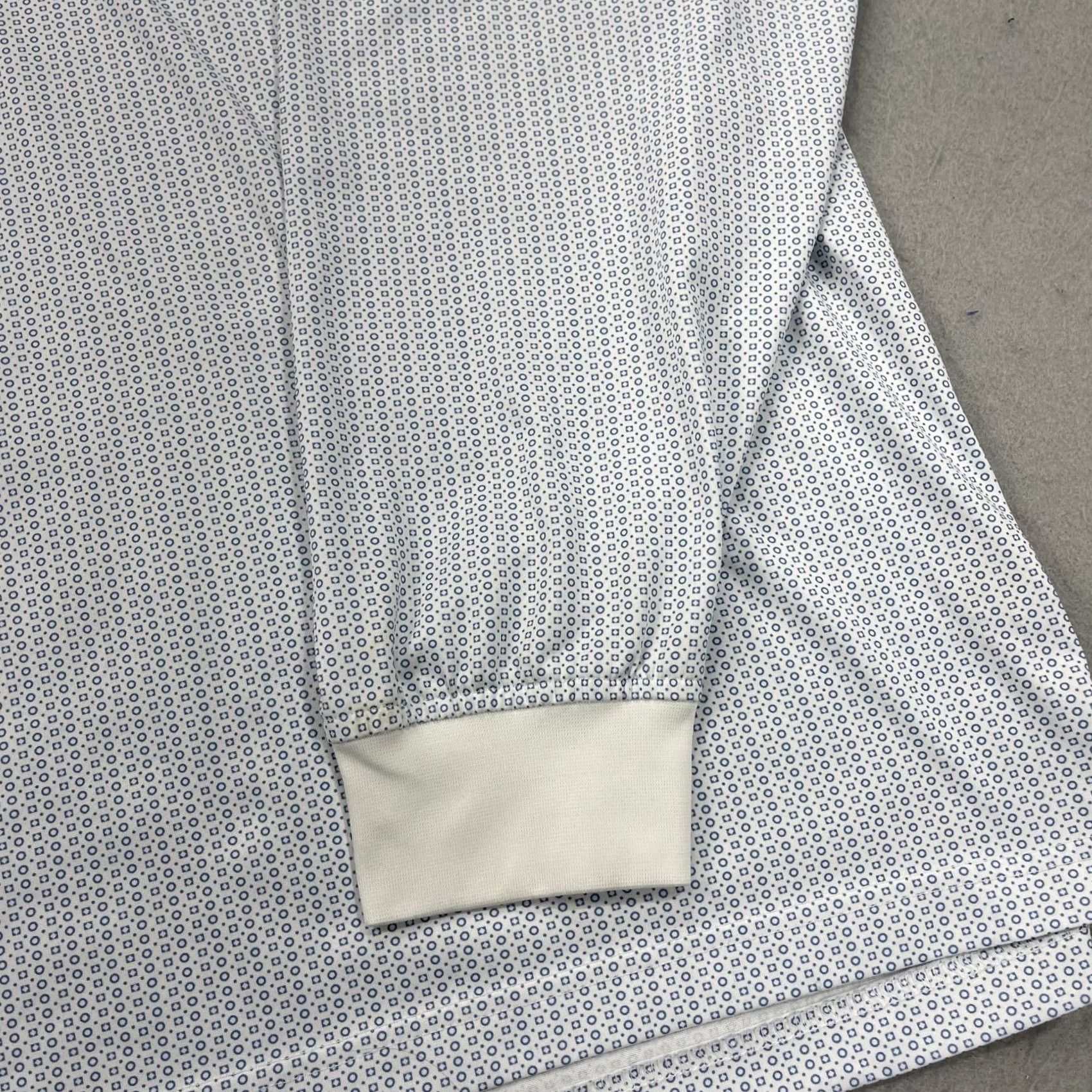 Vintage Donald Ross Polo Shirt Mens XL White Abstract Geometric O Link Golf Long Sleeve Polo Shirt Size US XL / EU 56 / 4 - 4 Thumbnail