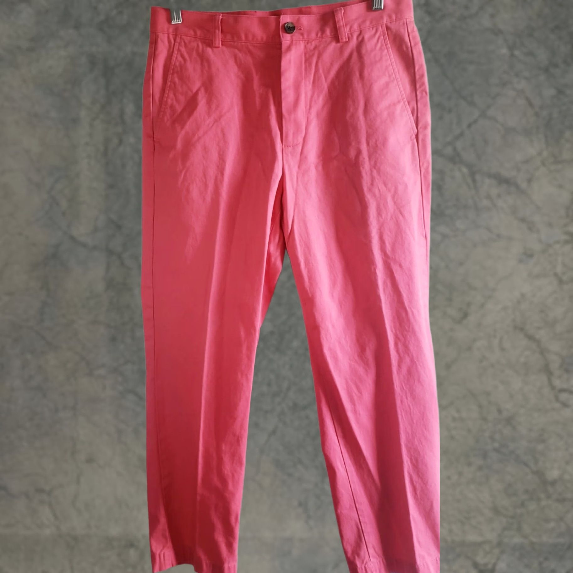 Brooks Brothers Brooks Brothers 346 Mens Chino Pants Size 32x30 HOT PINK Mid Rise Straight Golf Casual Comfort Pockets Flat Front Zip Size US 32 / EU 48 - 1 Thumbnail