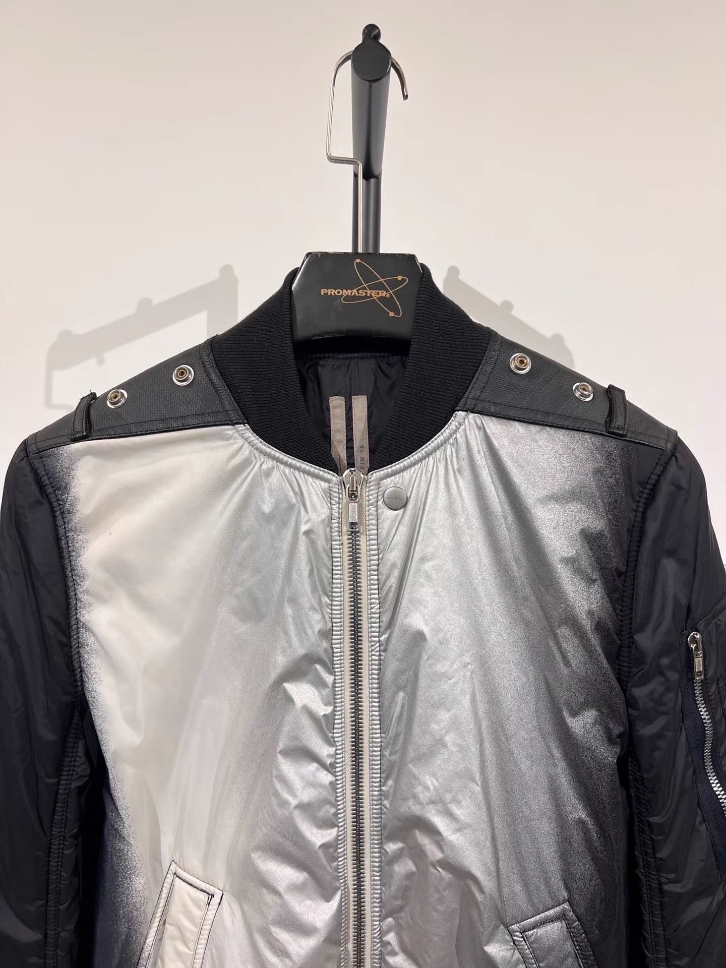 Rick Owens Rick Owens Gradient Coated MA-1 Bomber Jacket K35 Size US M / EU 48-50 / 2 - 3 Thumbnail