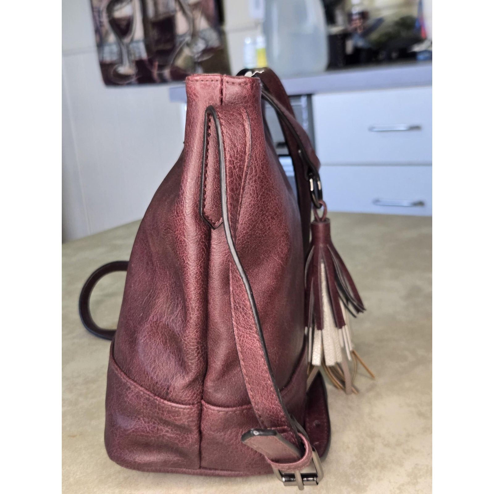 Steve Madden Madden girl handbag maroon with tassel Size ONE SIZE - 3 Thumbnail