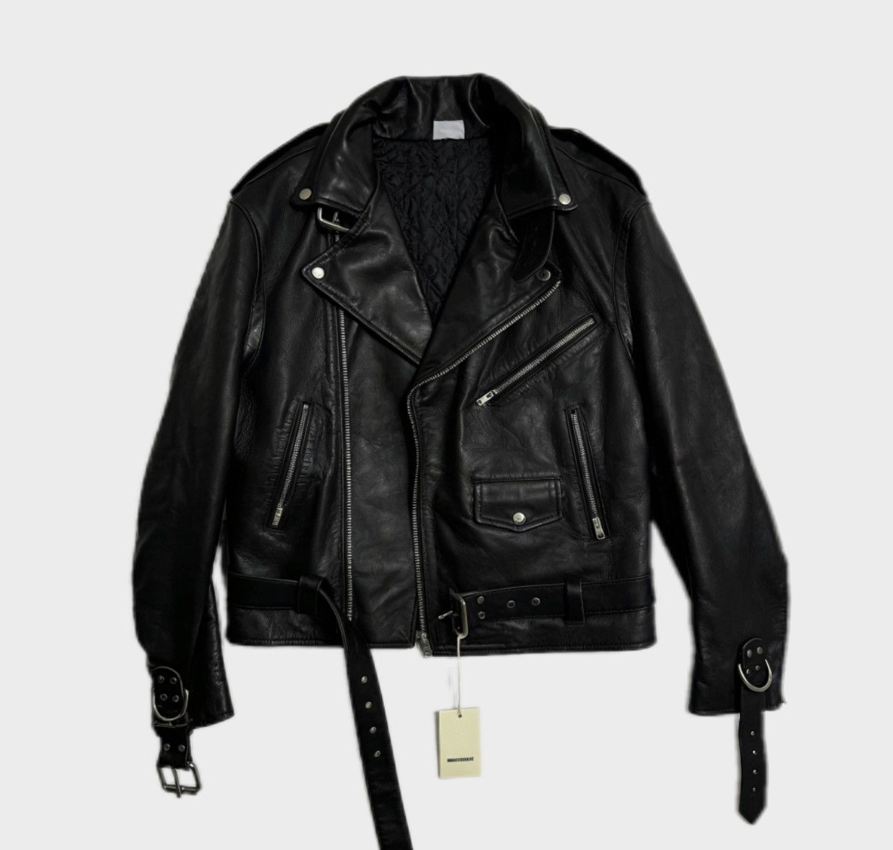 VETEMENTS ブラック アウタージャケット S Vetements BLACK PUNK CUSTOMIZED PERFECTO LEATHER JACKET XS,5450