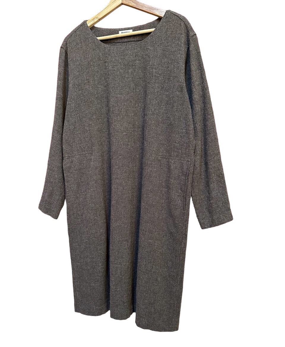 Issey Miyake Plantation Plain Linen Dress Size M / US 6-8 / IT 42-44 - 4 Thumbnail
