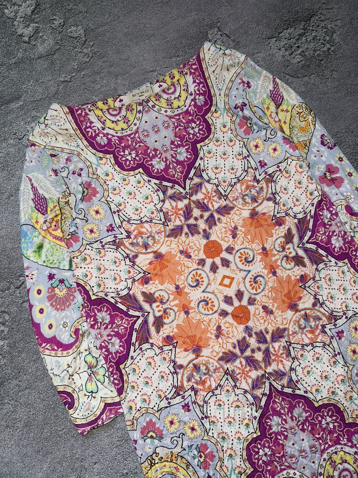 Etro Etro 44IT all printed flowers 🌺 long dress / long sleeve Size M / US 6-8 / IT 42-44 - 2 Thumbnail