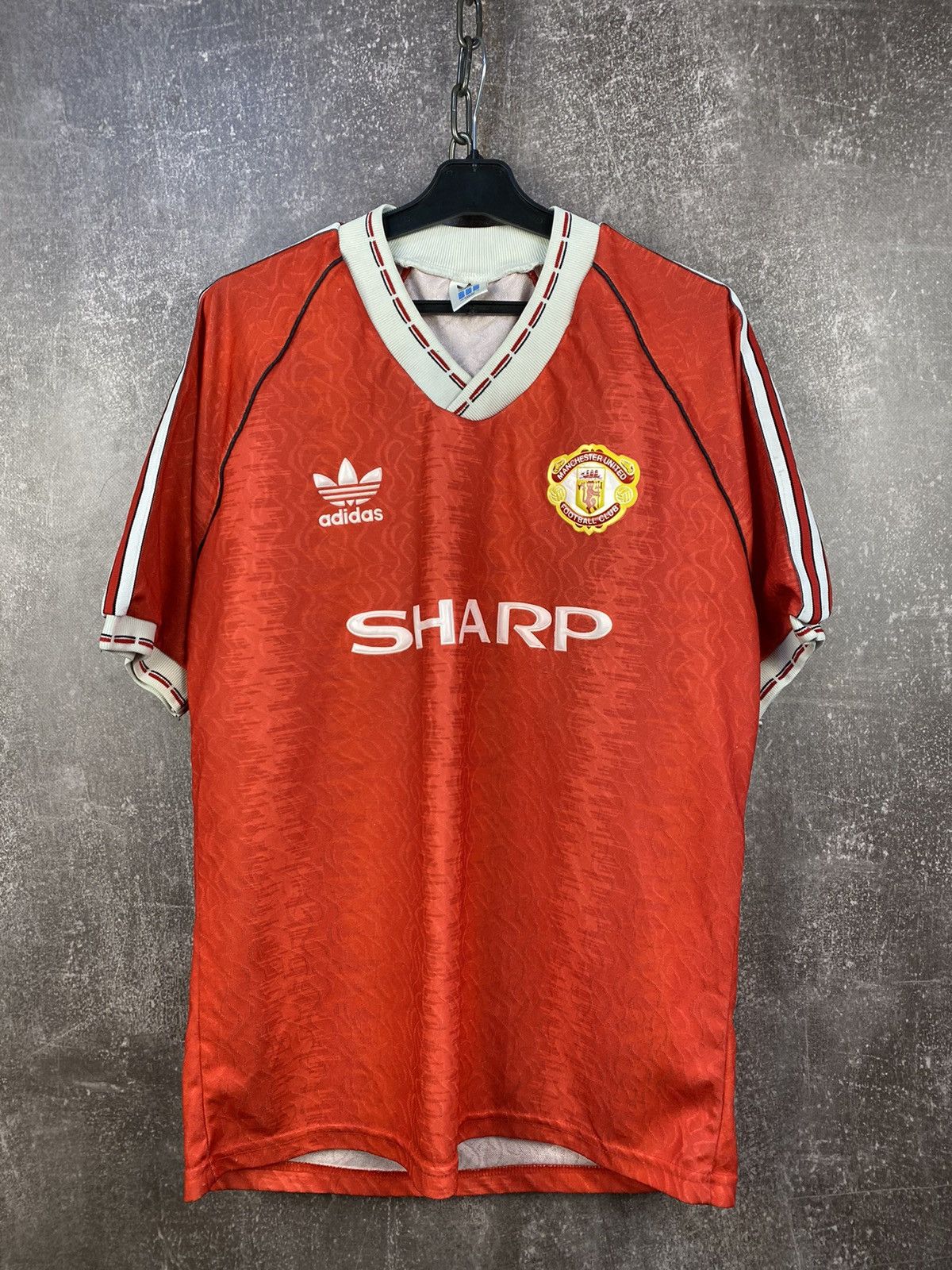 Adidas Blokecore Sharp Adidas Vintage Manchester United Jersey 90s Size US M / EU 48-50 / 2 - 1 Thumbnail