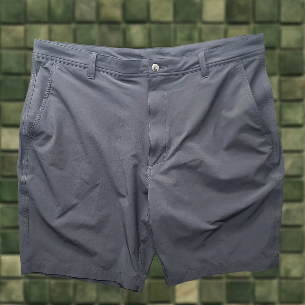 Footjoy FootJoy Shorts Mens 38 Regular Black Polyester Spandex Quick Dry Stretch Flat Front Chino Mop Sports 9in Inseam Size US 38 / EU 54 - 1 Thumbnail
