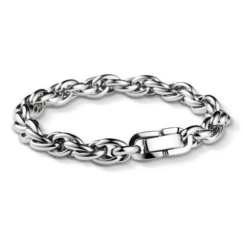 Designer × Jewelry Titanium Steel Link Chain Bracelet for Men Women Size ONE SIZE - 3 Thumbnail