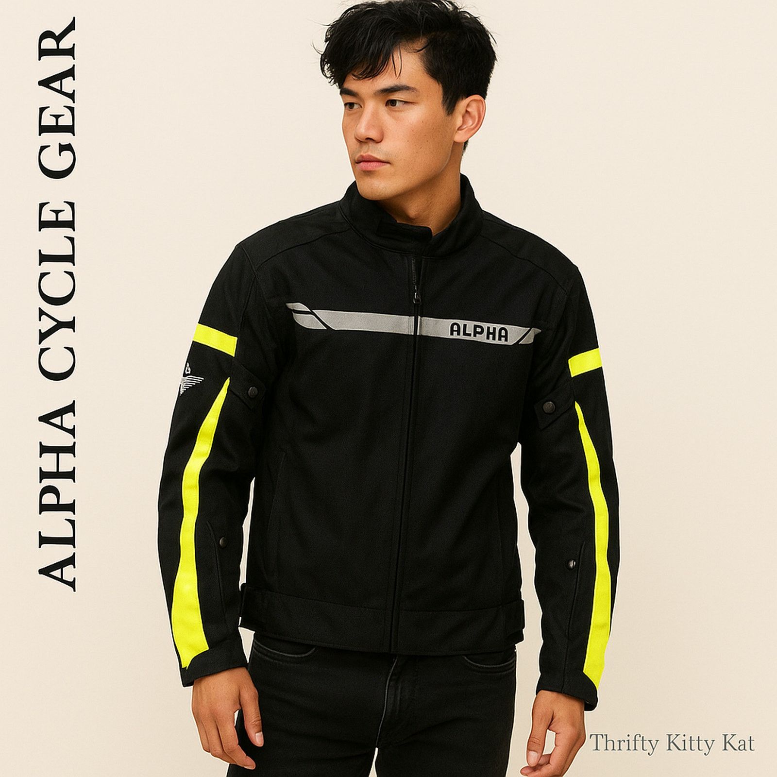 Other Alpha Cycle Gear Mesh Motorcycle Jacket CE Armor Black 2XL Size US XXL / EU 58 / 5 - 1 Thumbnail