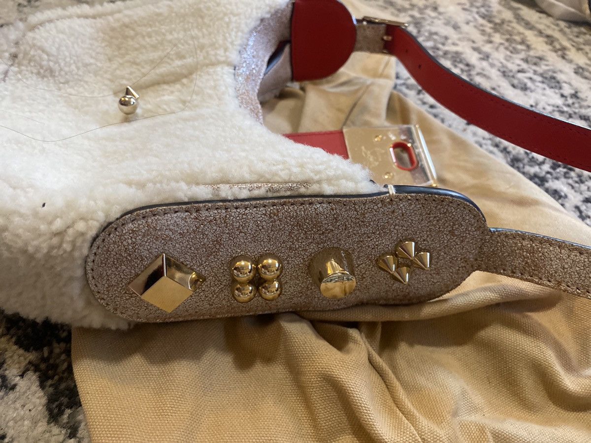 Christian Louboutin Carasky Mini Genuine Shearling Bag