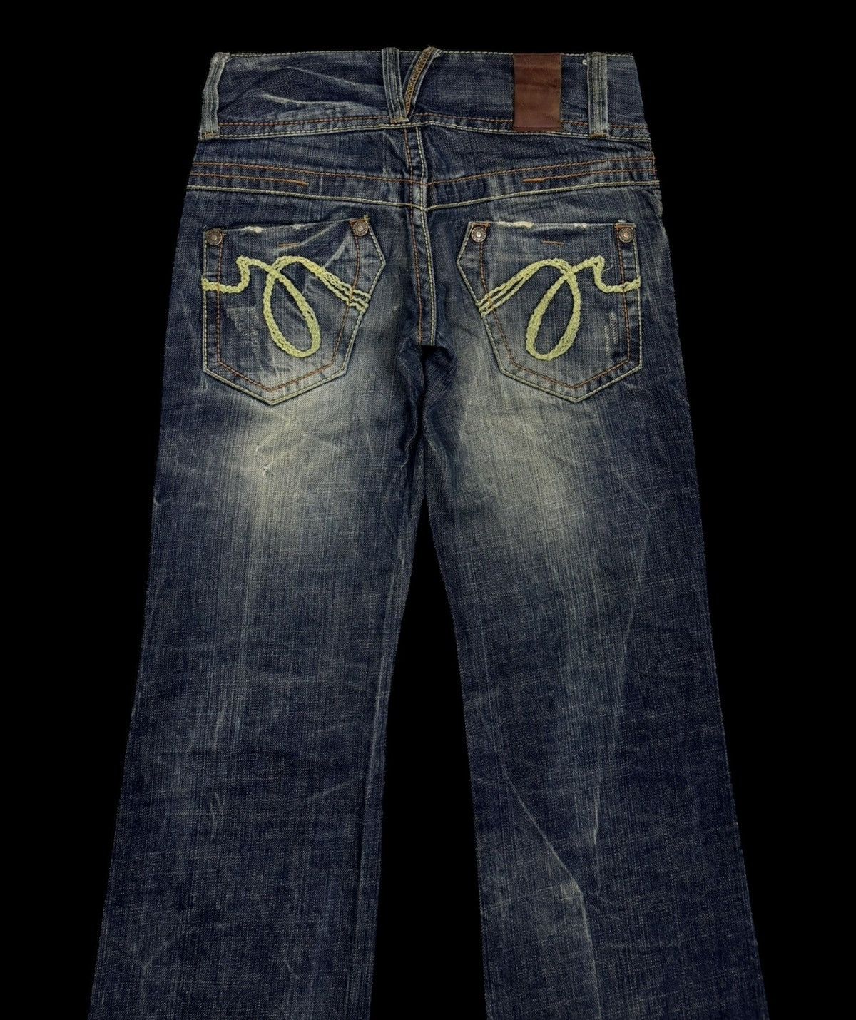 Hysteric Glamour × If Six Was Nine × Le Grande Bleu (L.G.B.) Flare💥90s Red Pepper Bootcut Denim Flare Jeans Size 28" / US 6 / IT 42 - 8 Thumbnail