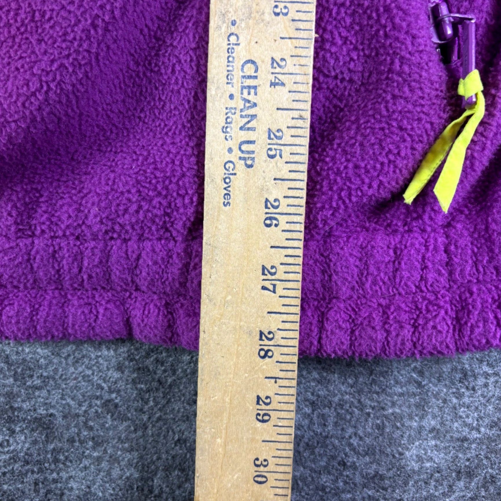 Barker VINTAGE Marker Fleece Quarter Zip Pullover Jacket Adult Men Large Purple 90s Ski Causal Zipper Pockets Logo Size US L / EU 52-54 / 3 - 5 Thumbnail