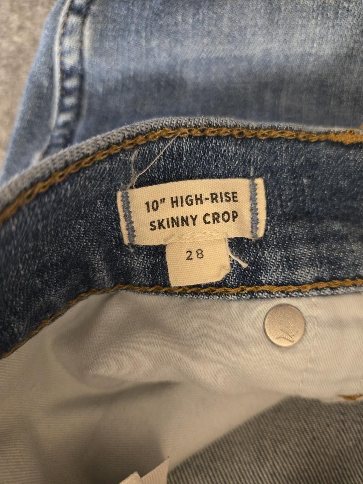 Madewell Madewell Skinny Jeans 10" High-Rise Grey Wash Sz 28 90s Boot Size 28" / US 6 / IT 42 - 7 Thumbnail