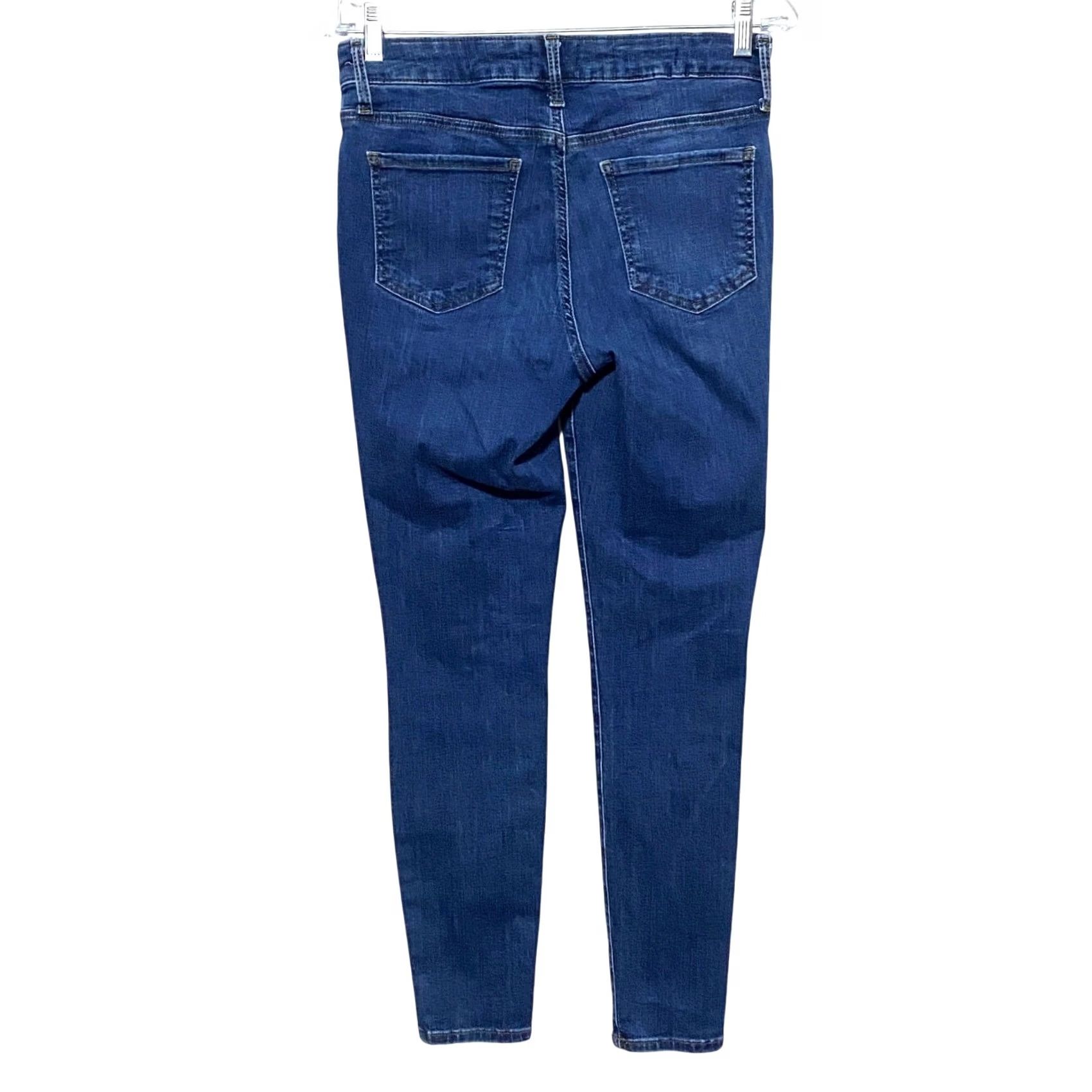 NYDJ VINTAGE NYDJ Skinny Jeans 4 Shaping Lift Tuck Stretch Normcore Preppy Denim Casual Blue Women 4 Regular Dark Stretch Jeans Size 27" / US 4 / IT 40 - 2 Thumbnail