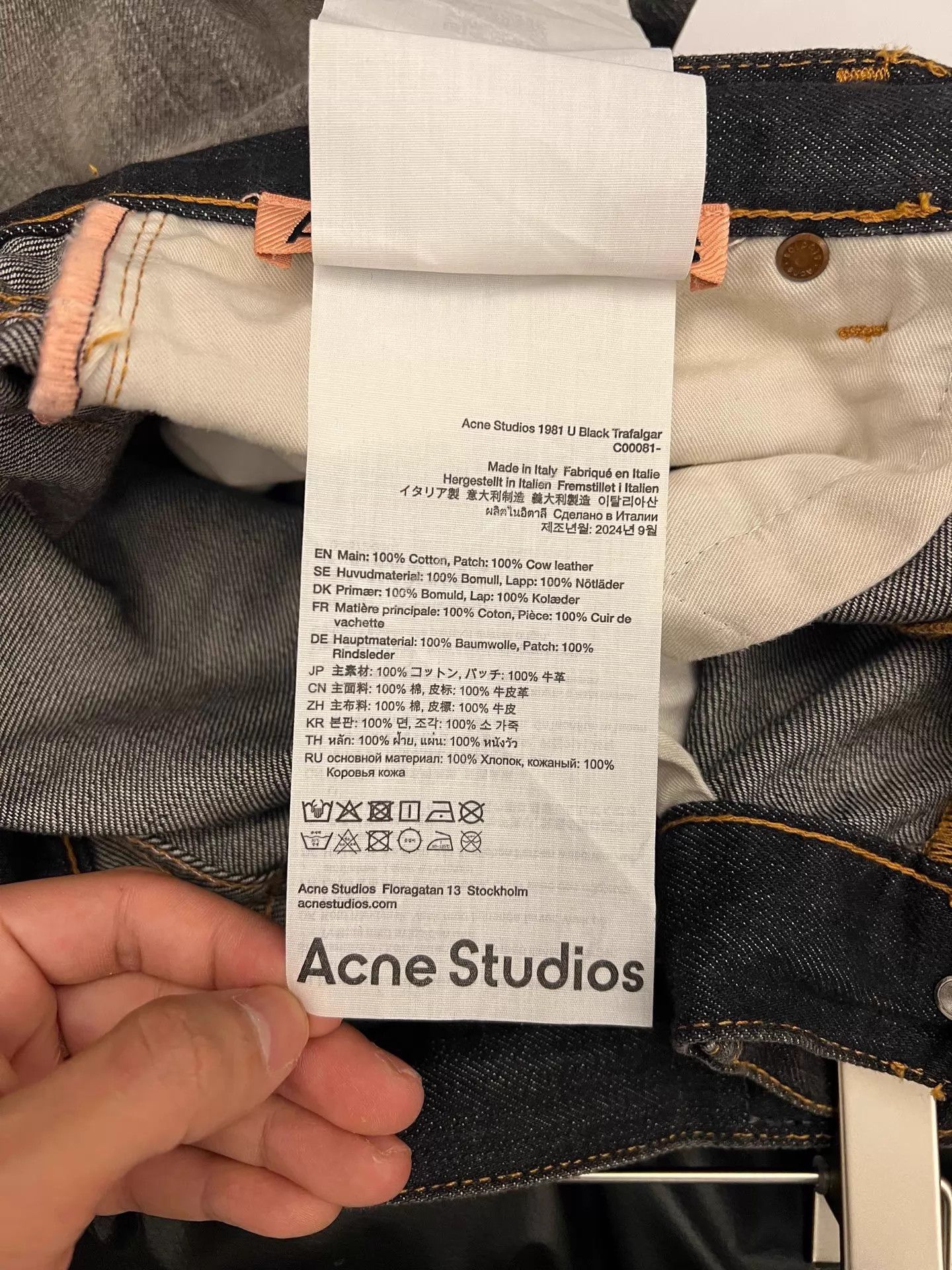 Acne Studios Acne SS25 1981 Washed Low-Rise WideLeg Unisex XL Jeans Size 30" / US 8 / IT 44 - 5 Thumbnail