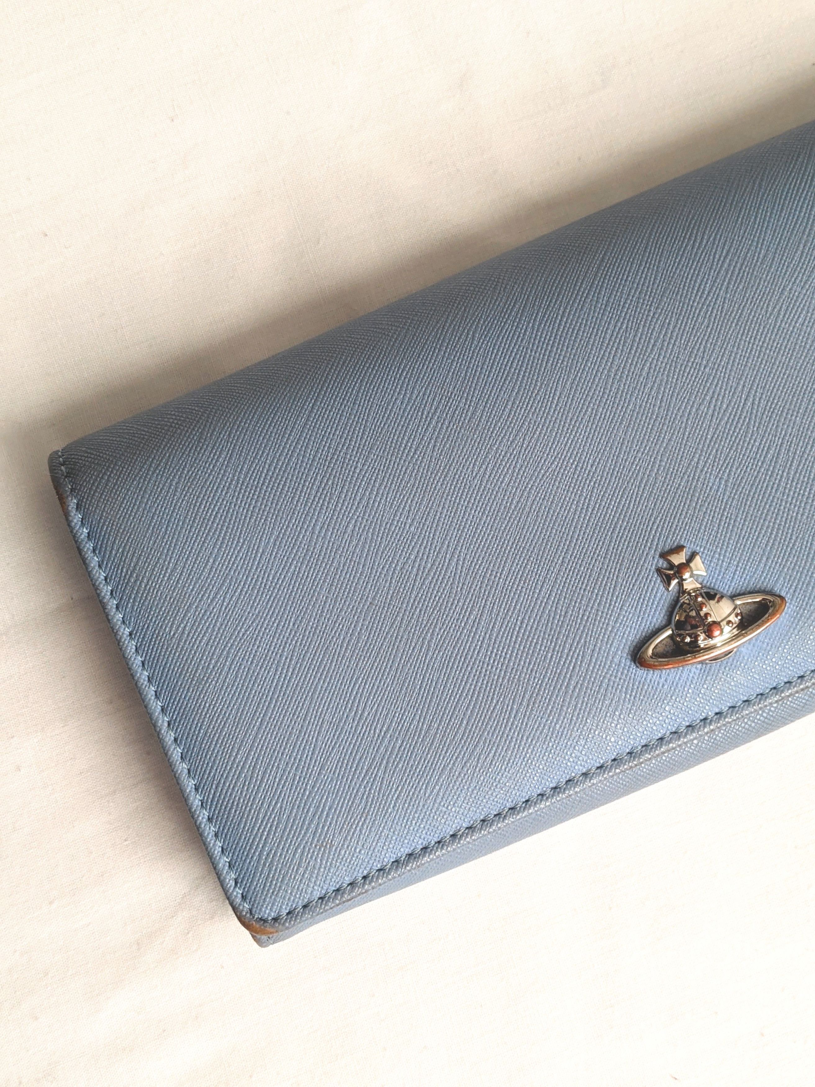 Vivienne Westwood Vivienne Westwood Leather Wallet Cement Blue Color Size ONE SIZE - 2 Thumbnail