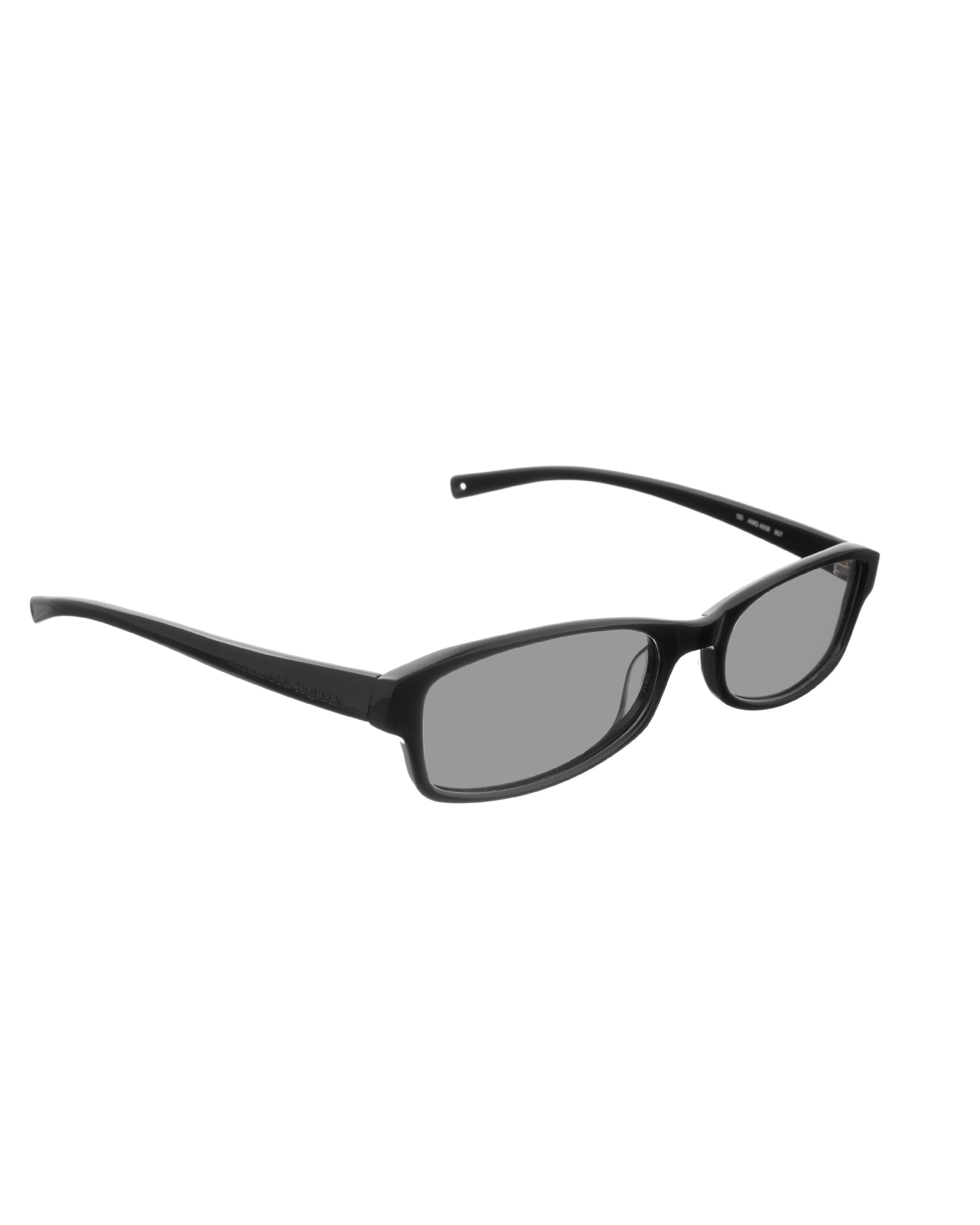 Alexander McQueen Alexander McQueen '90s Black Classic Rectangle Sunglasses Size ONE SIZE - 1 Thumbnail