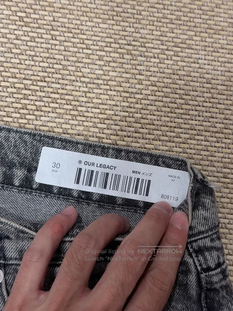 Our Legacy Our Legacy Light Grey Loose Fit Jeans Size US 30 / EU 46 - 4 Thumbnail