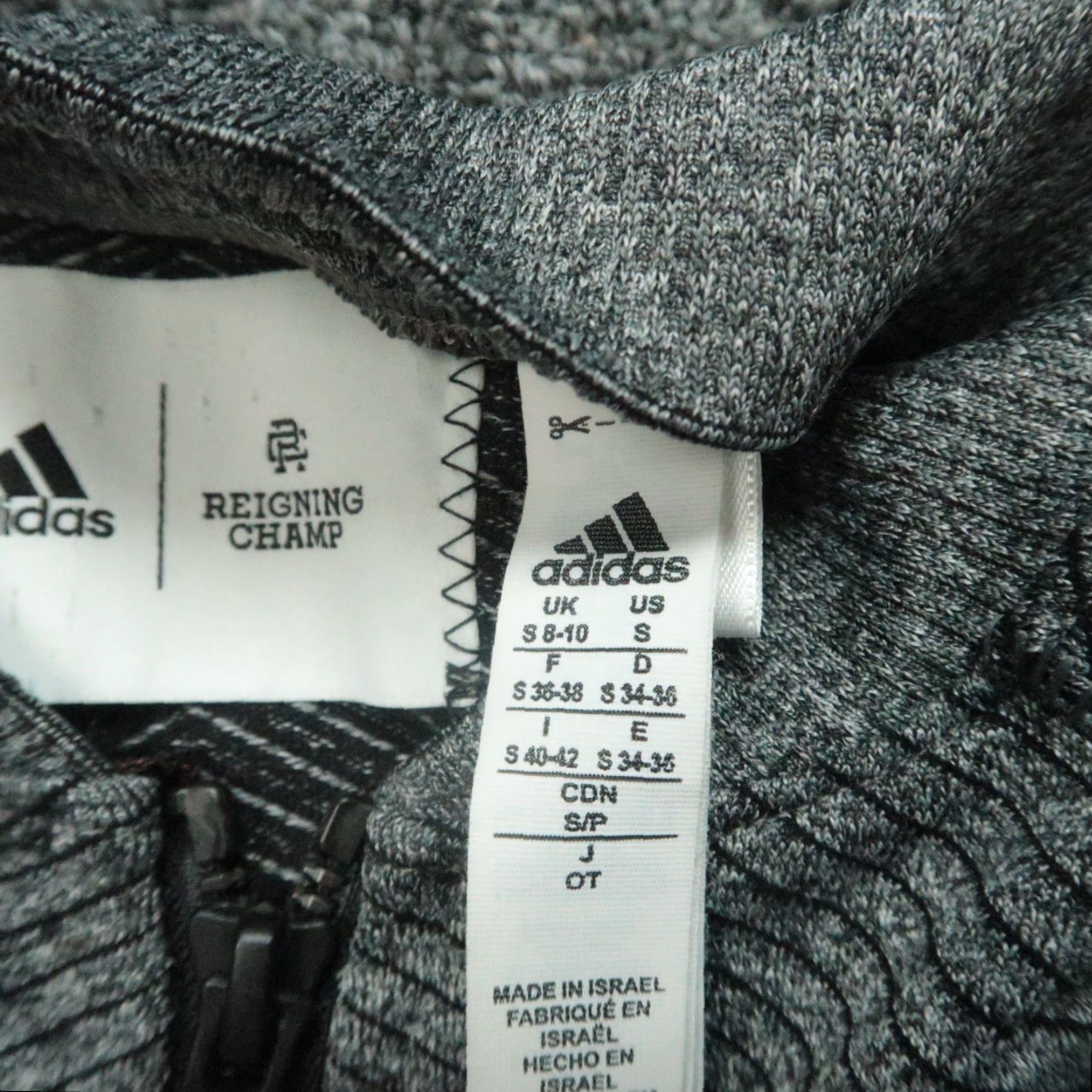 Reigning Champ Reigning Champ Jacket Women's Small Gray Bomber Full Zip Pockets Seamless Knit Mid-Length Size S / US 4 / IT 40 - 4 Thumbnail